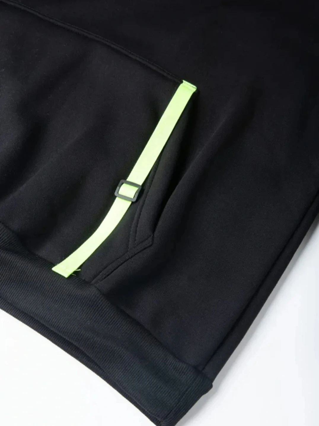 Men's black hooded sweatshirt, half zip. Multiple sizes. - photo 5