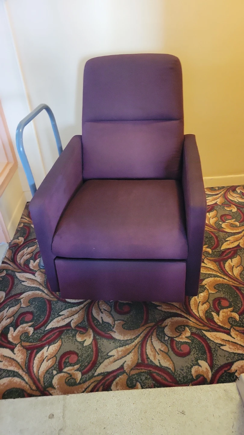 Purple Fabric Recliner Chair ikea - photo 2