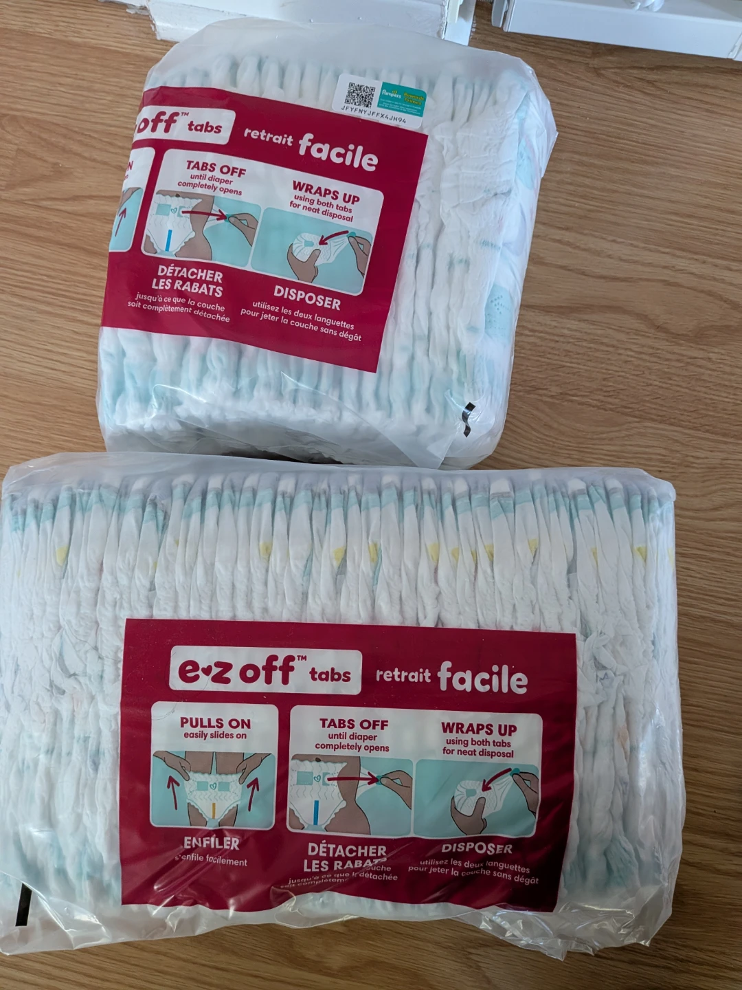 Pampers Size 3 E-Z Off Tabs Diapers