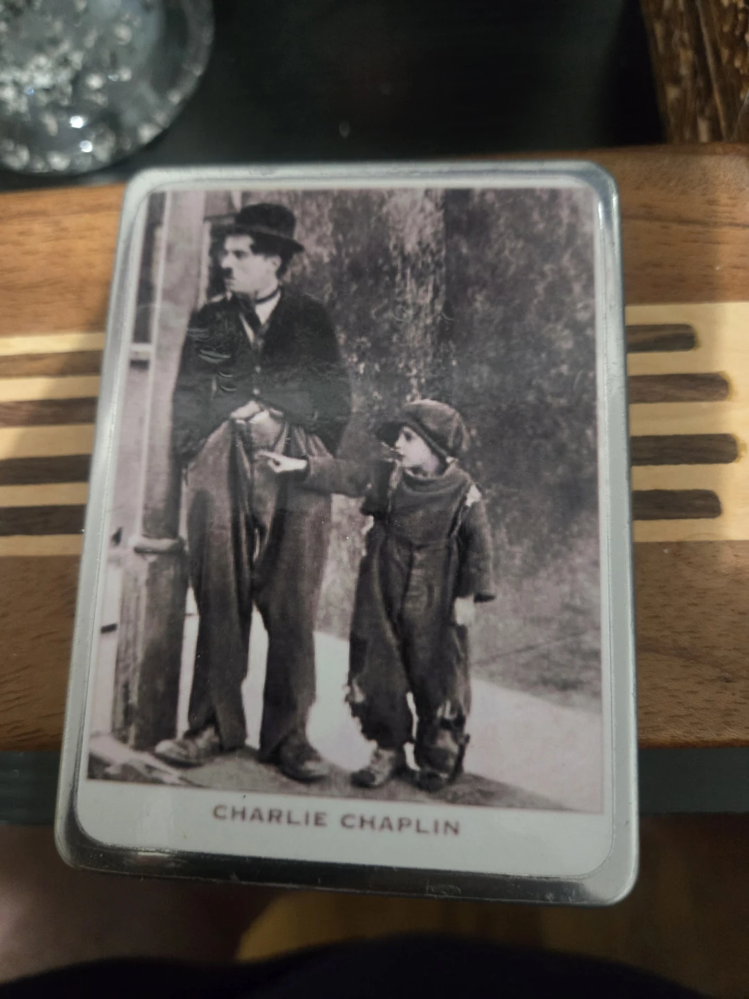 Charlie Chaplin Metal Tin Case Model 555
