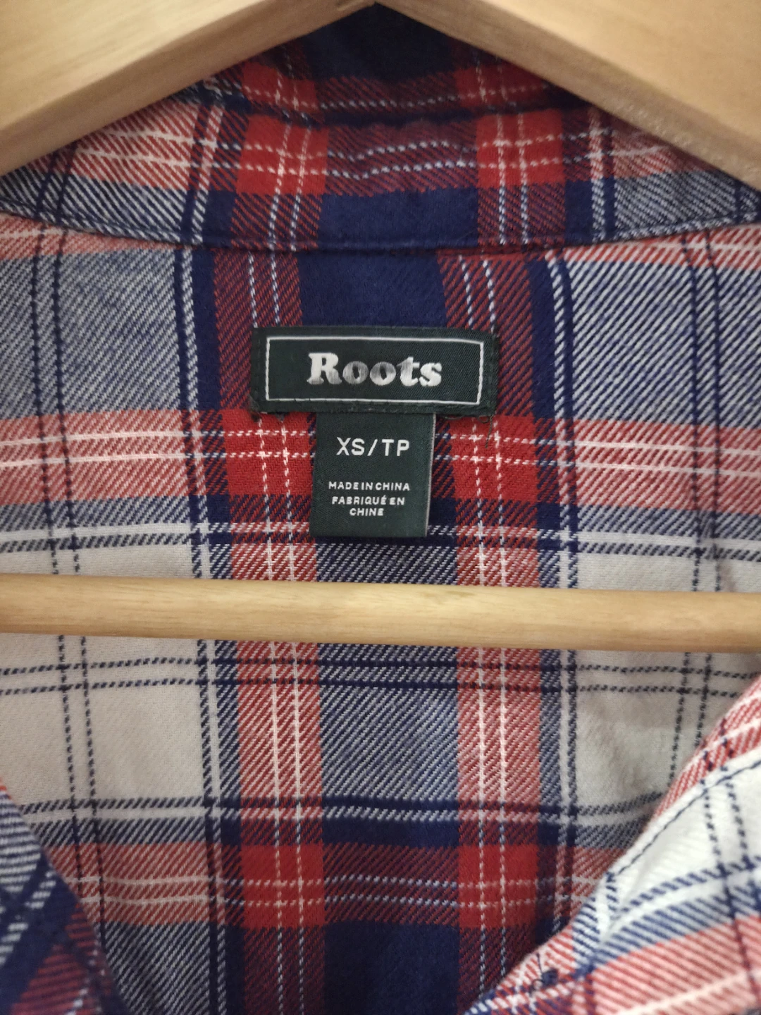 Roots Plaid Flannel Shirt (Size XS) - photo 3