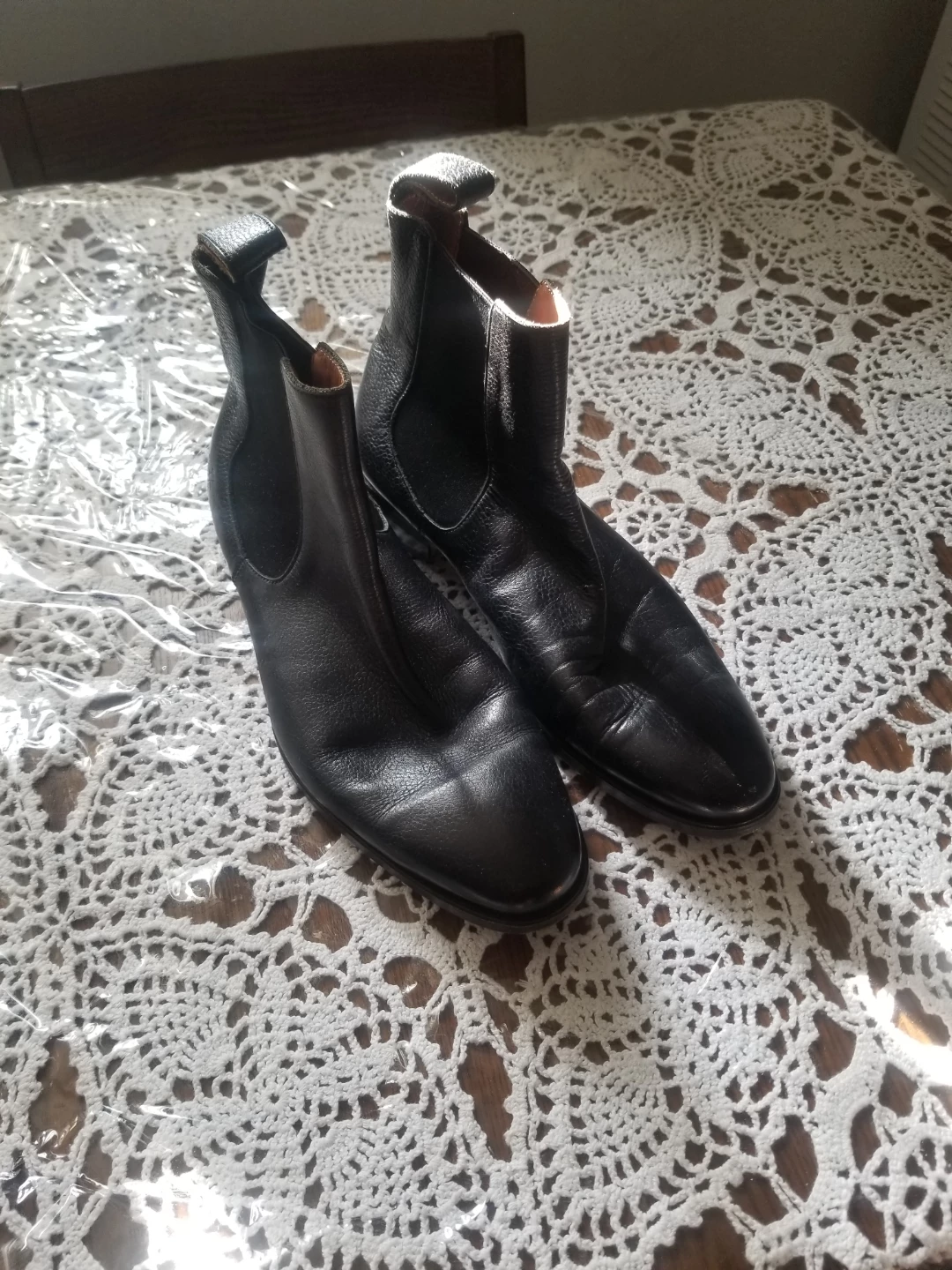 The Gateways Black Leather Chelsea Boots Size 9