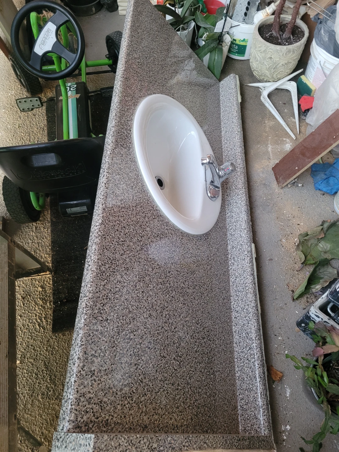 Bathroom Vanity Countertop with Sink and Faucet