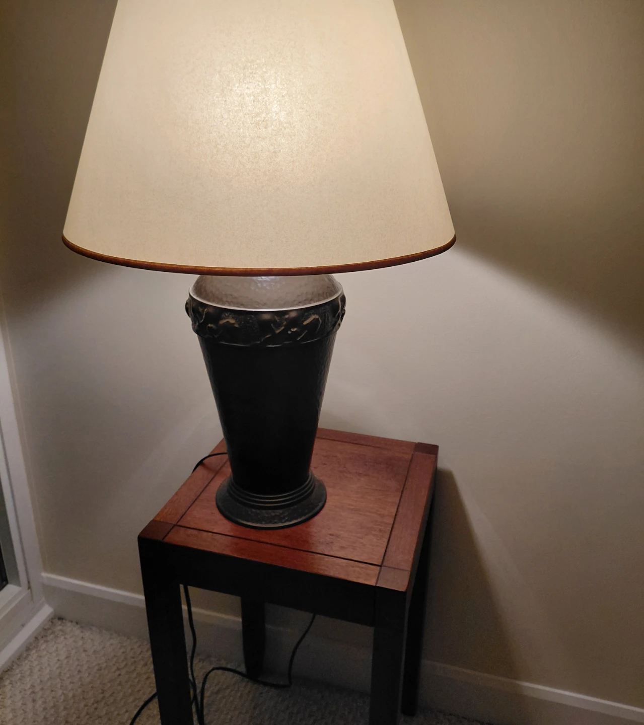 Restoration Hardware Hammered Metal Table Lamp