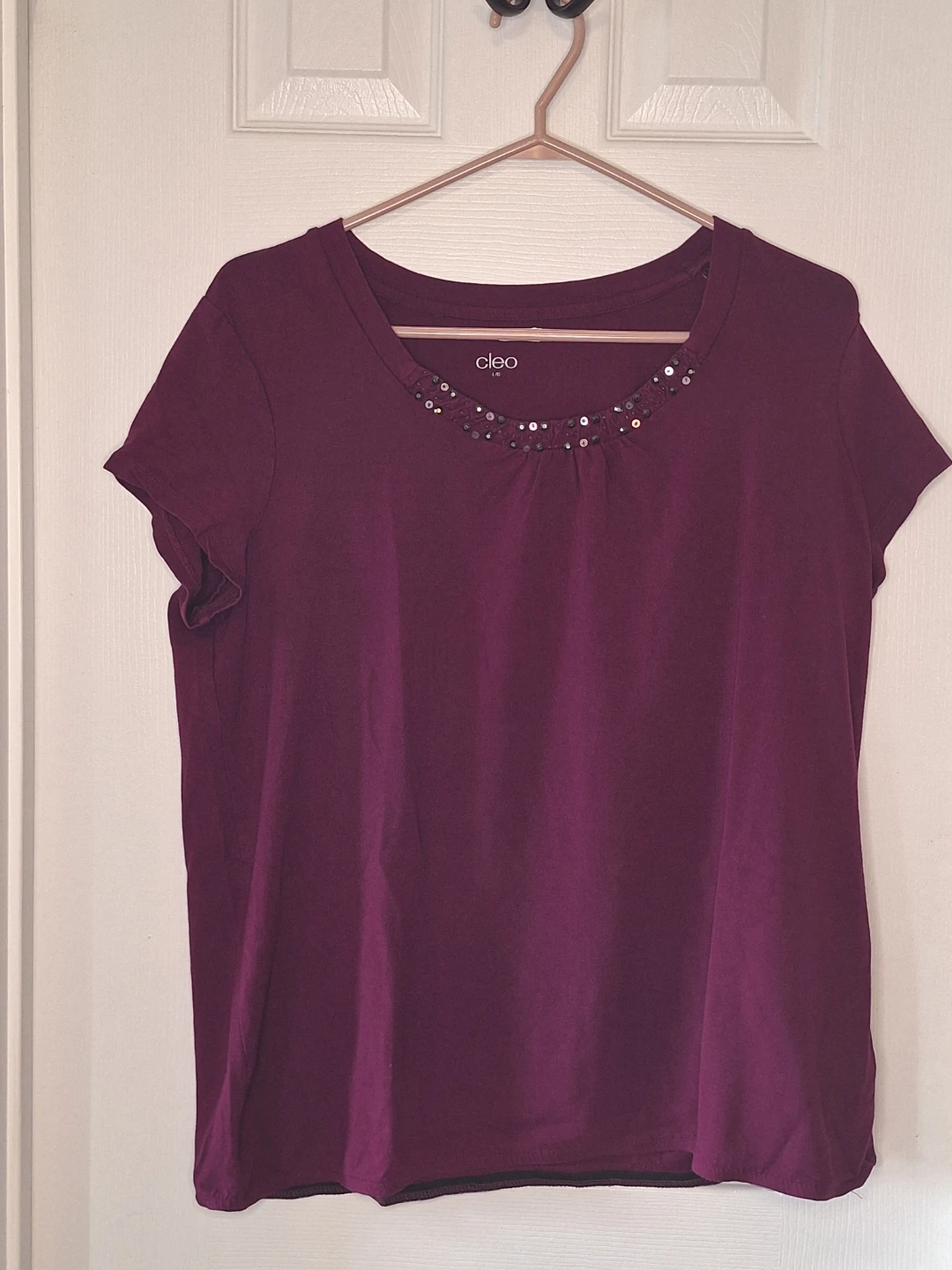 Cleo purple embellished top