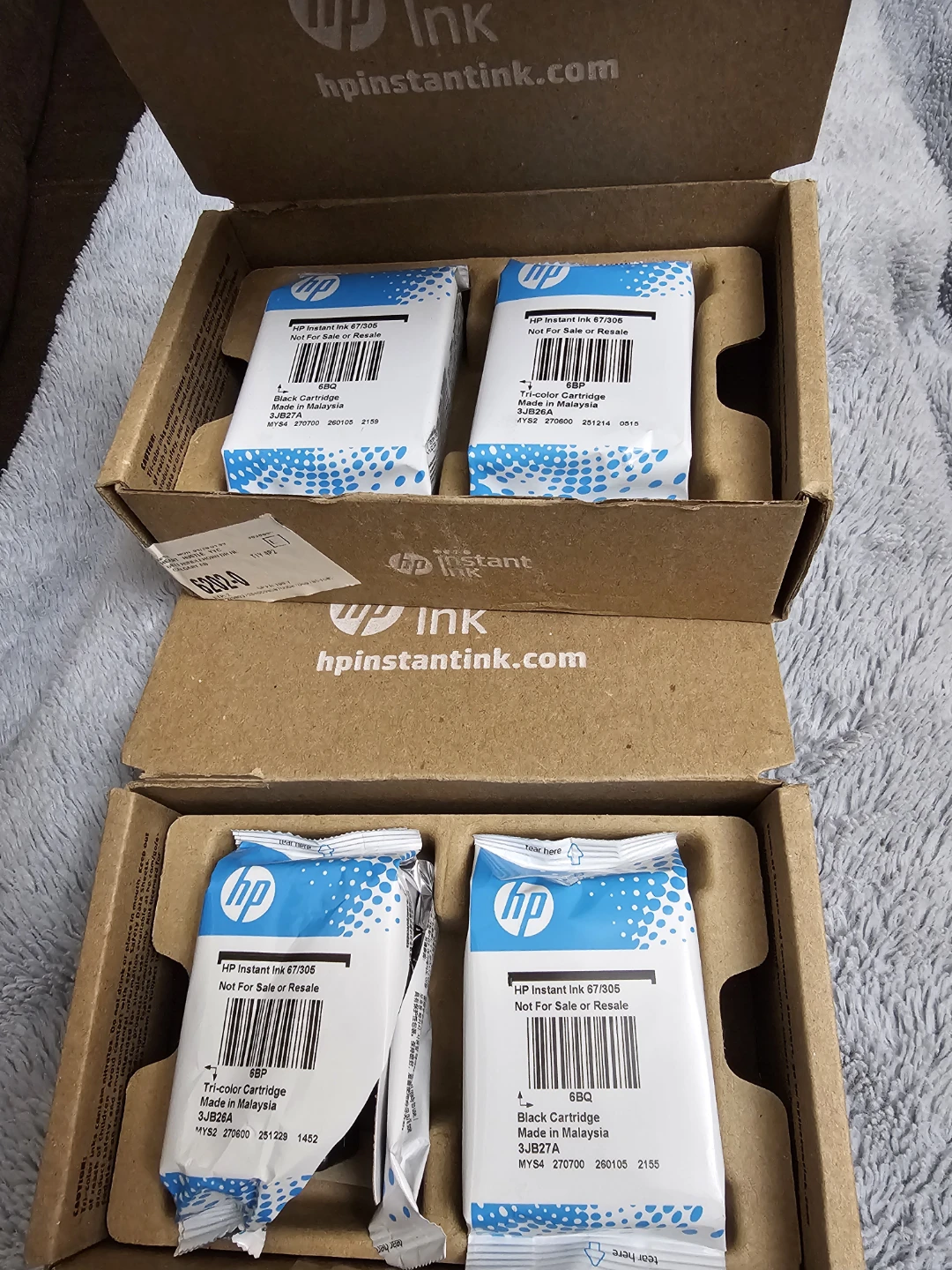 HP Instant Ink Cartridges Set