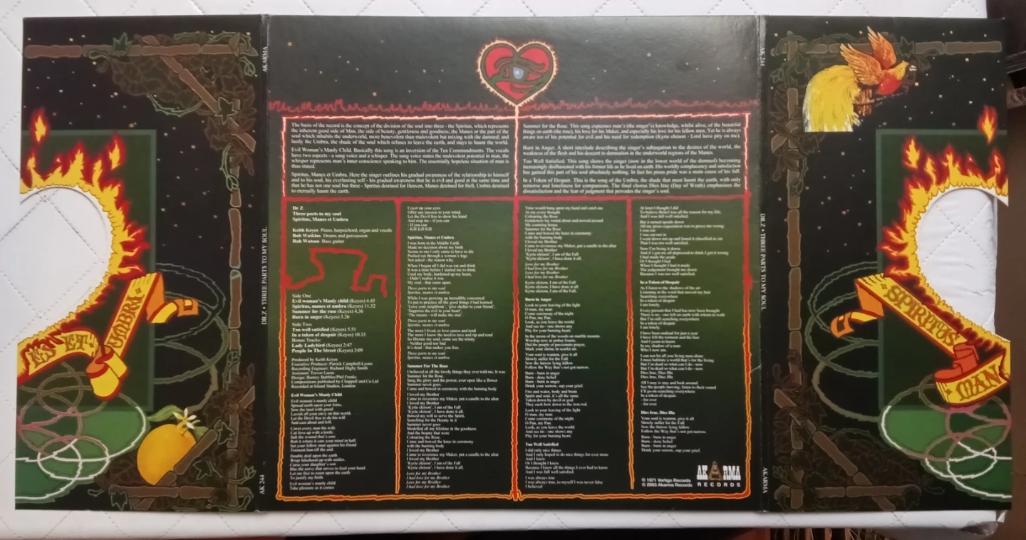 Dr. Z - Three Parts To My Soul Vinyl Record - photo 3