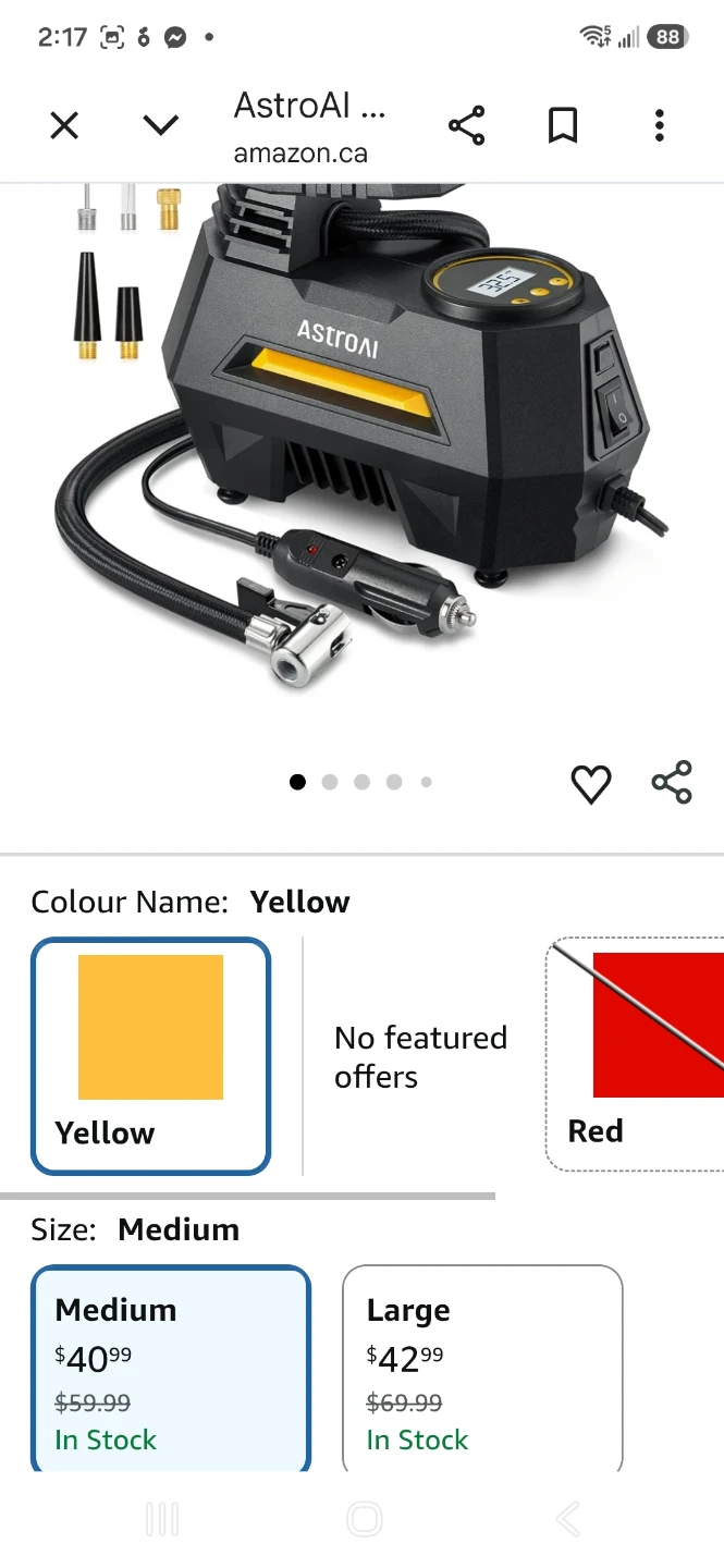 AstroAI AIRUN H1 Portable Tire Inflator - photo 4