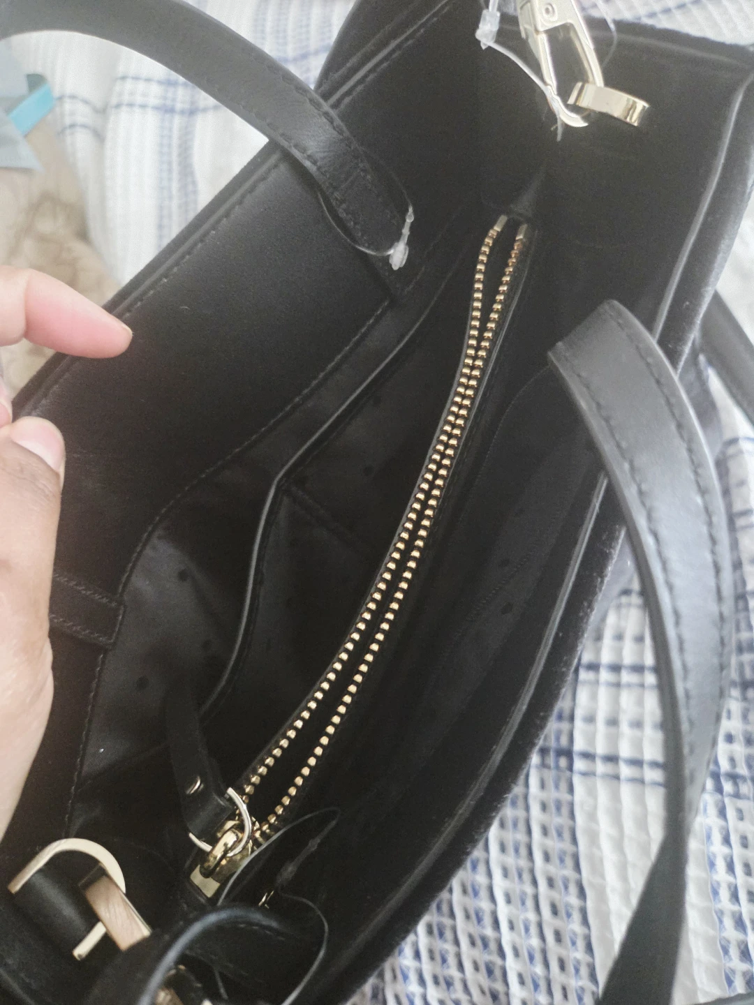 Kate Spade Black Suede Floral Bag - photo 2