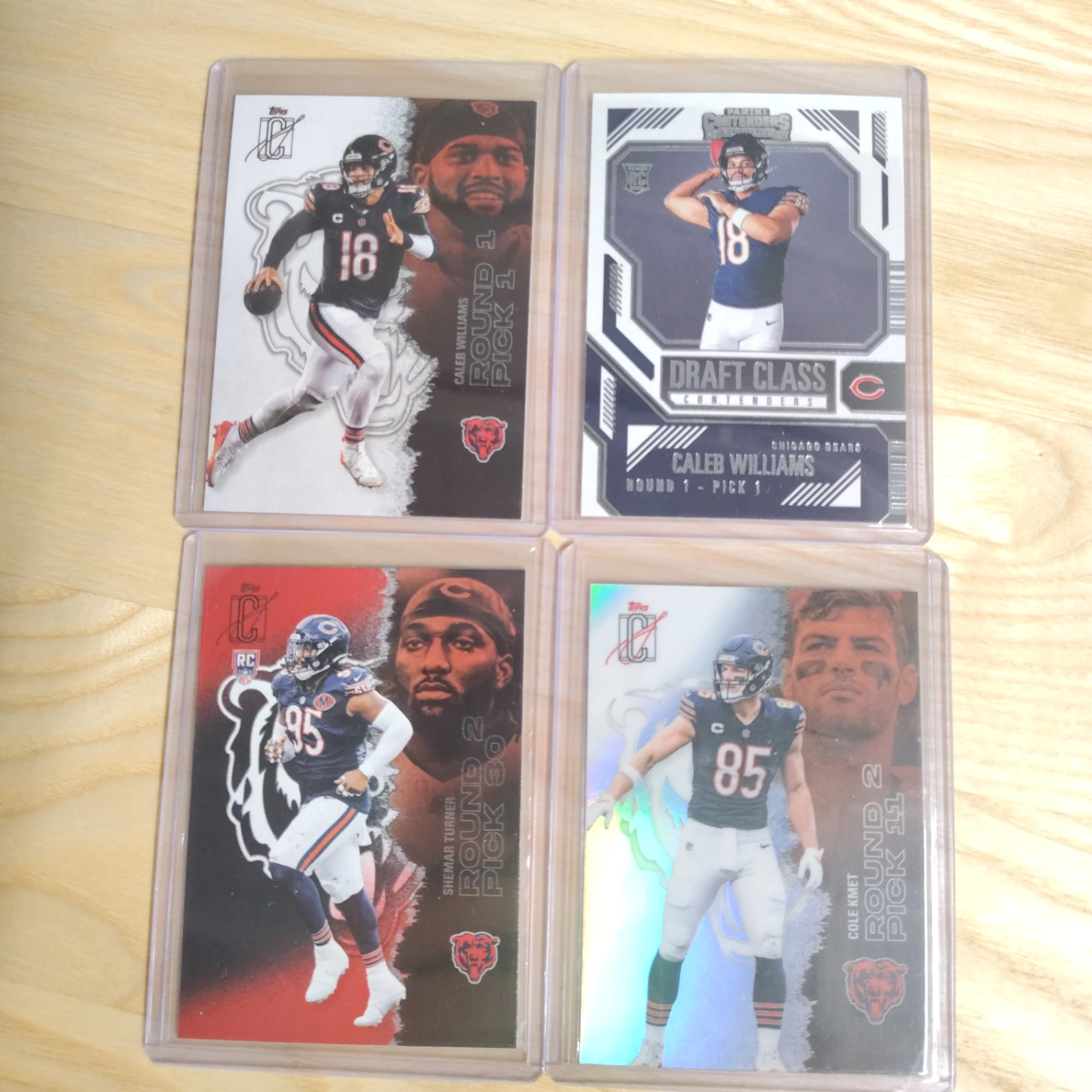 4 Cards Chicago Bears NFL