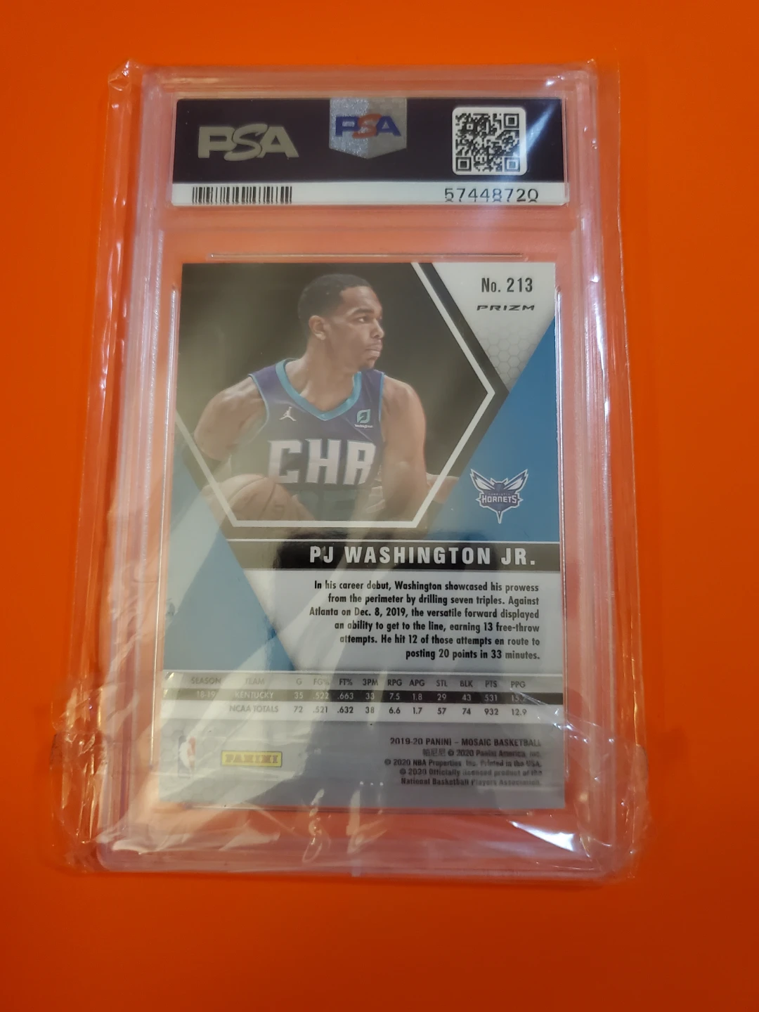 PJ Washington PSA 10 RC rookie card - photo 2
