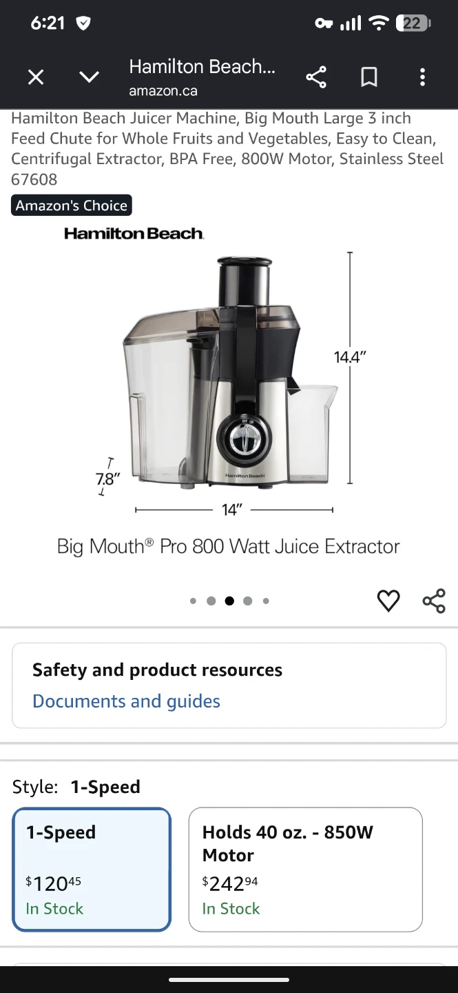 Hamilton Beach Big Mouth Pro Juice Extractor - photo 4