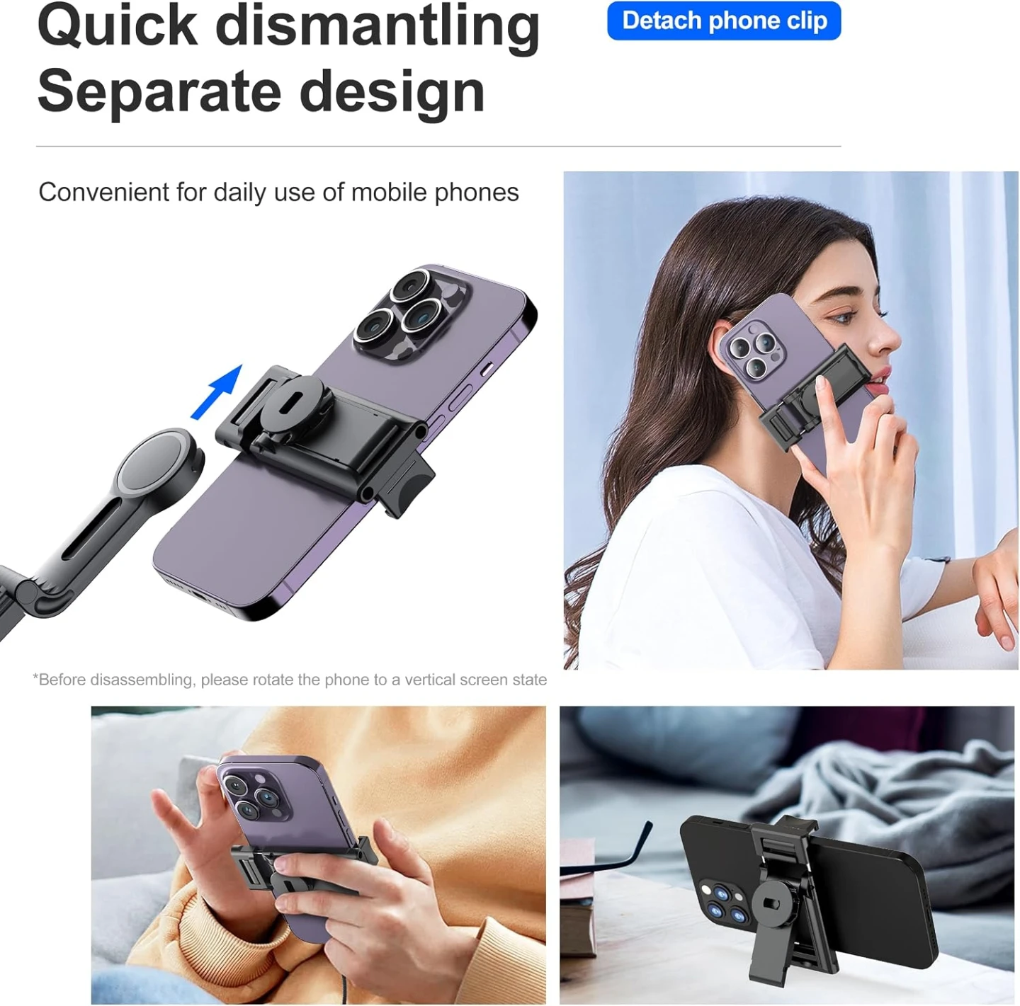 Auto face Tracking Tripod Magnetic Phone Tripod for TikTok Vlog - photo 5