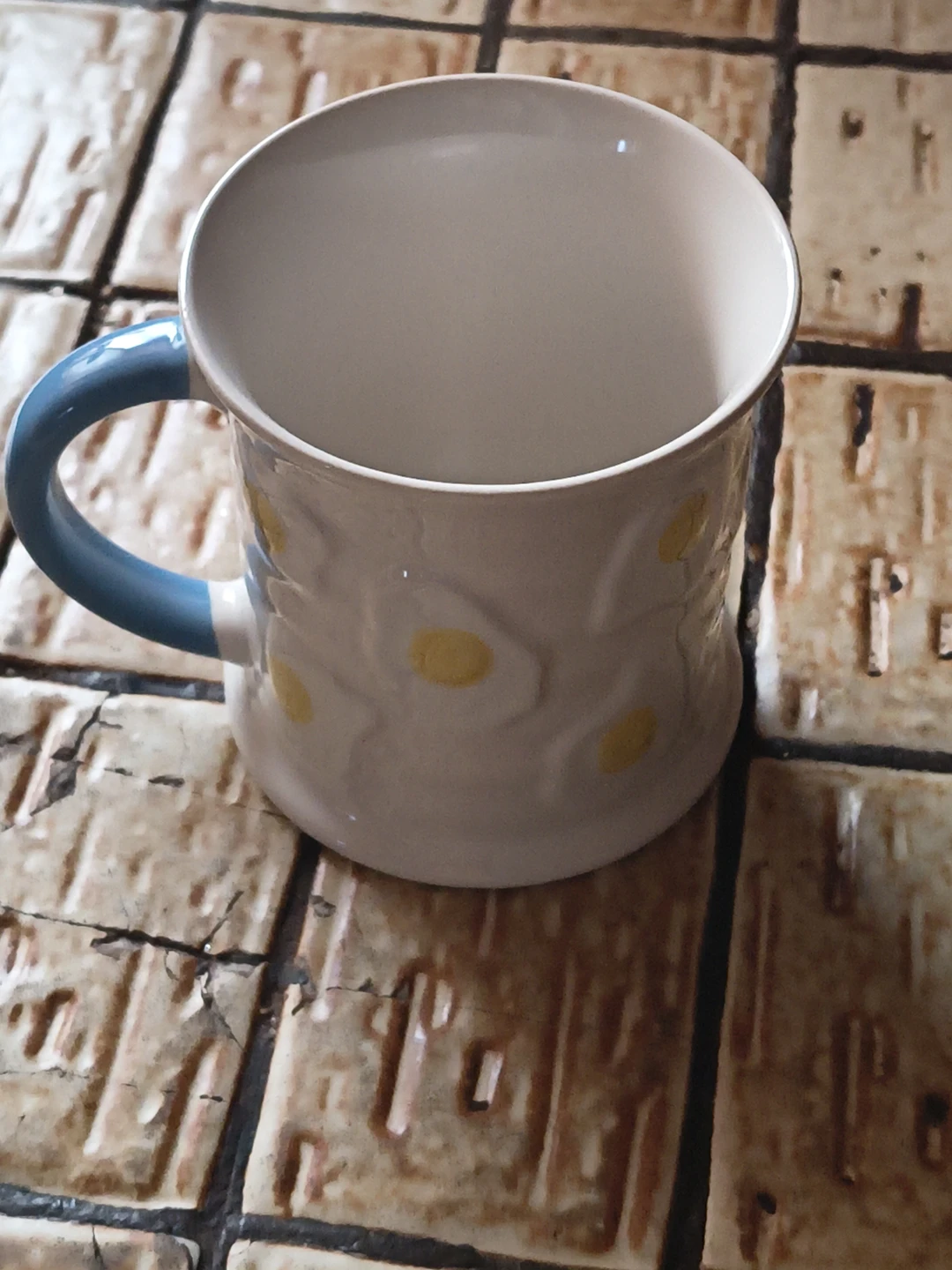 Ceramic Fried Egg Mug and Plate Set - photo 3