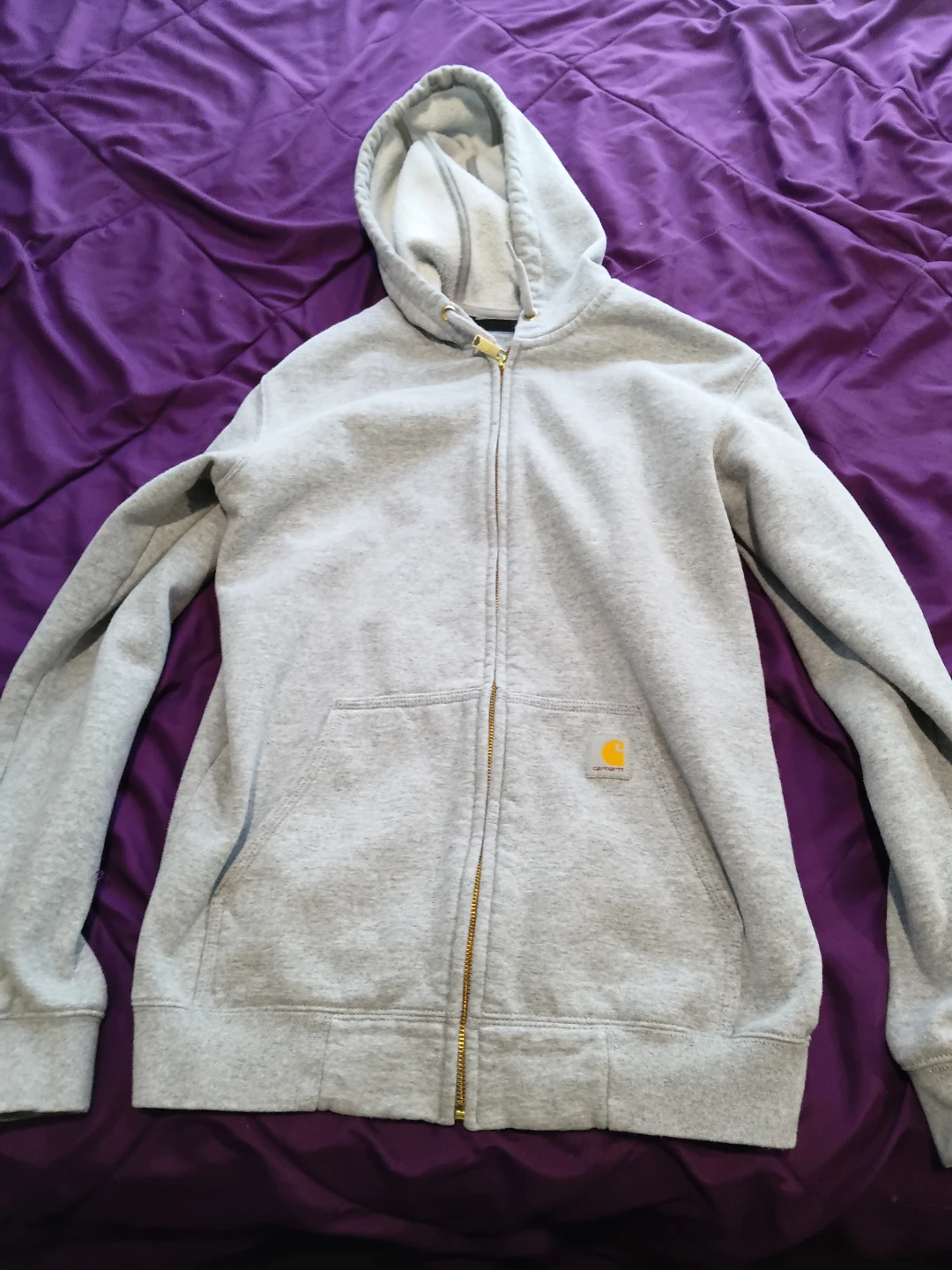 Carhartt Zip-Up Hoodie Grey