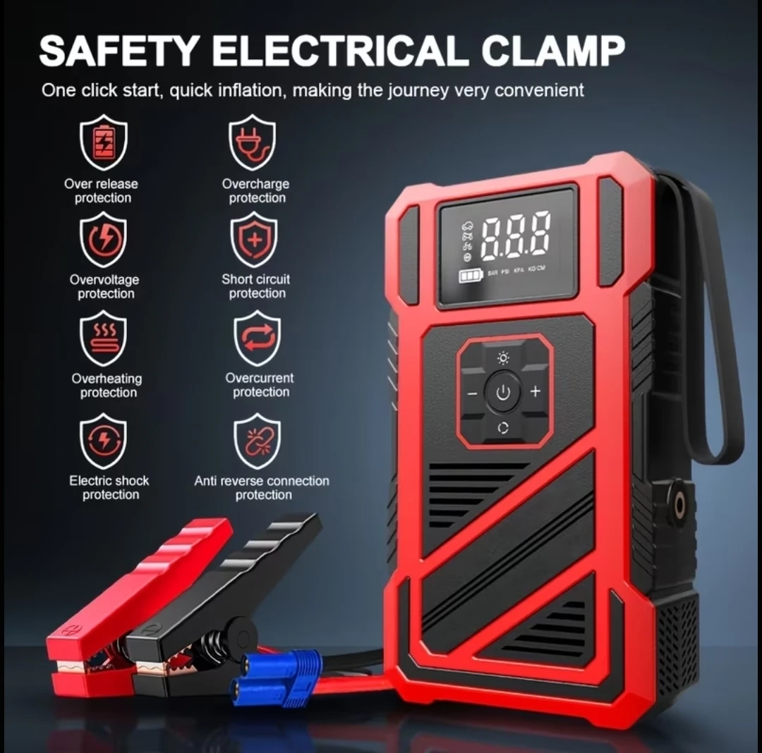 Belibuy Multi-Functional Jump Starter and Tire Inflator - photo 3