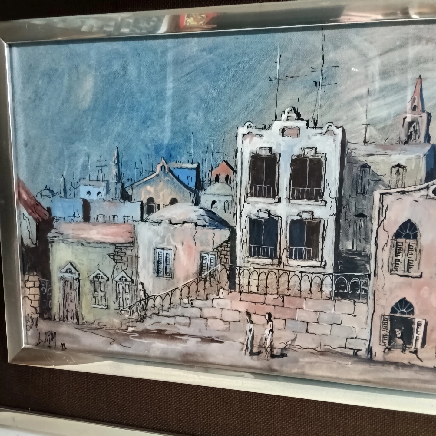 L. Arani Original Israeli Cityscape Painting - photo 2