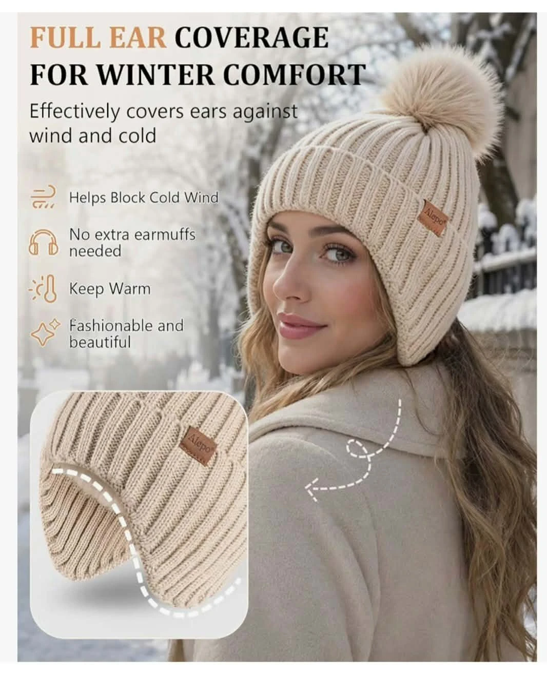 Alepo Winter Beanie with Pom Pom - photo 4
