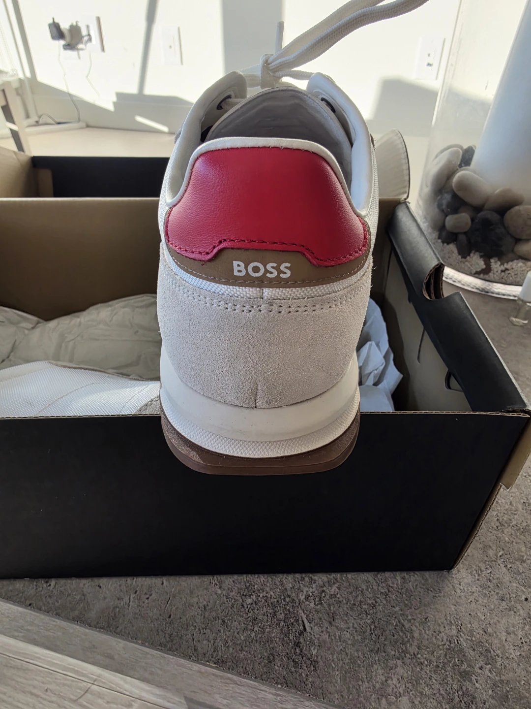 BOSS White and Beige Sneakers - photo 3