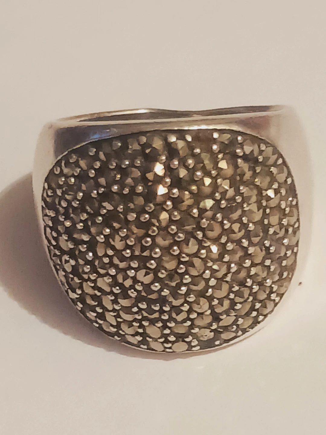 Stunning Sterling Silver 925  Marcasite Ring. 8. - photo 3