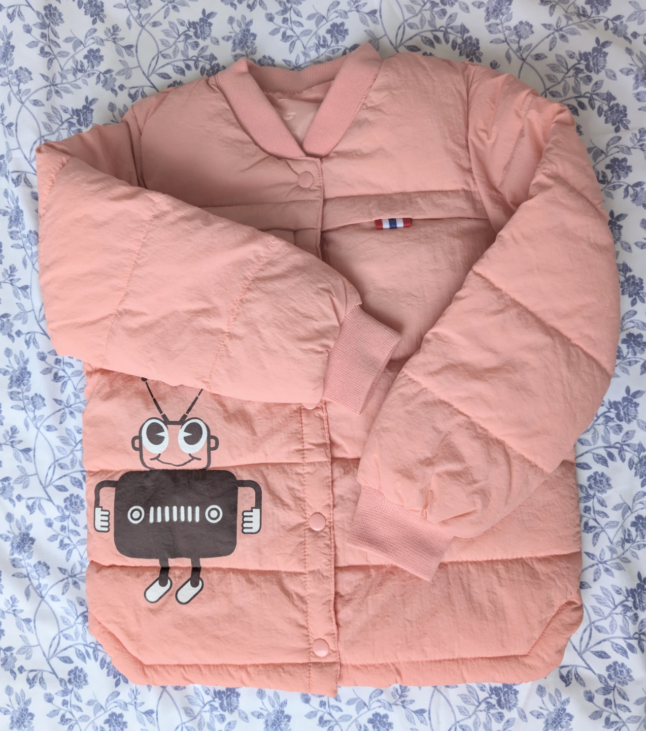 Kids Peach-Coloured Quilted Jacket - photo 2