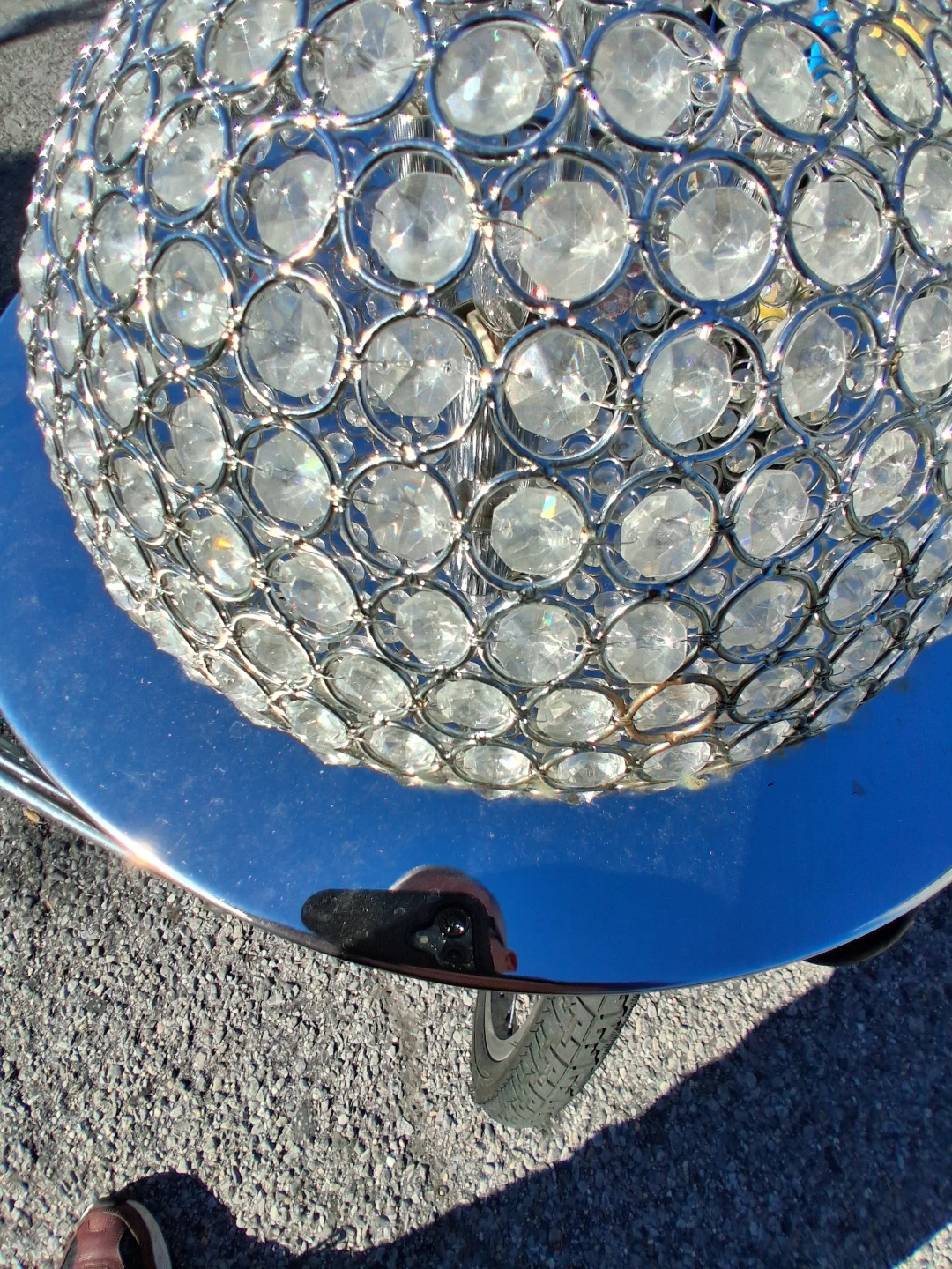 Crystal Globe Flush Mount Ceiling Light - photo 3
