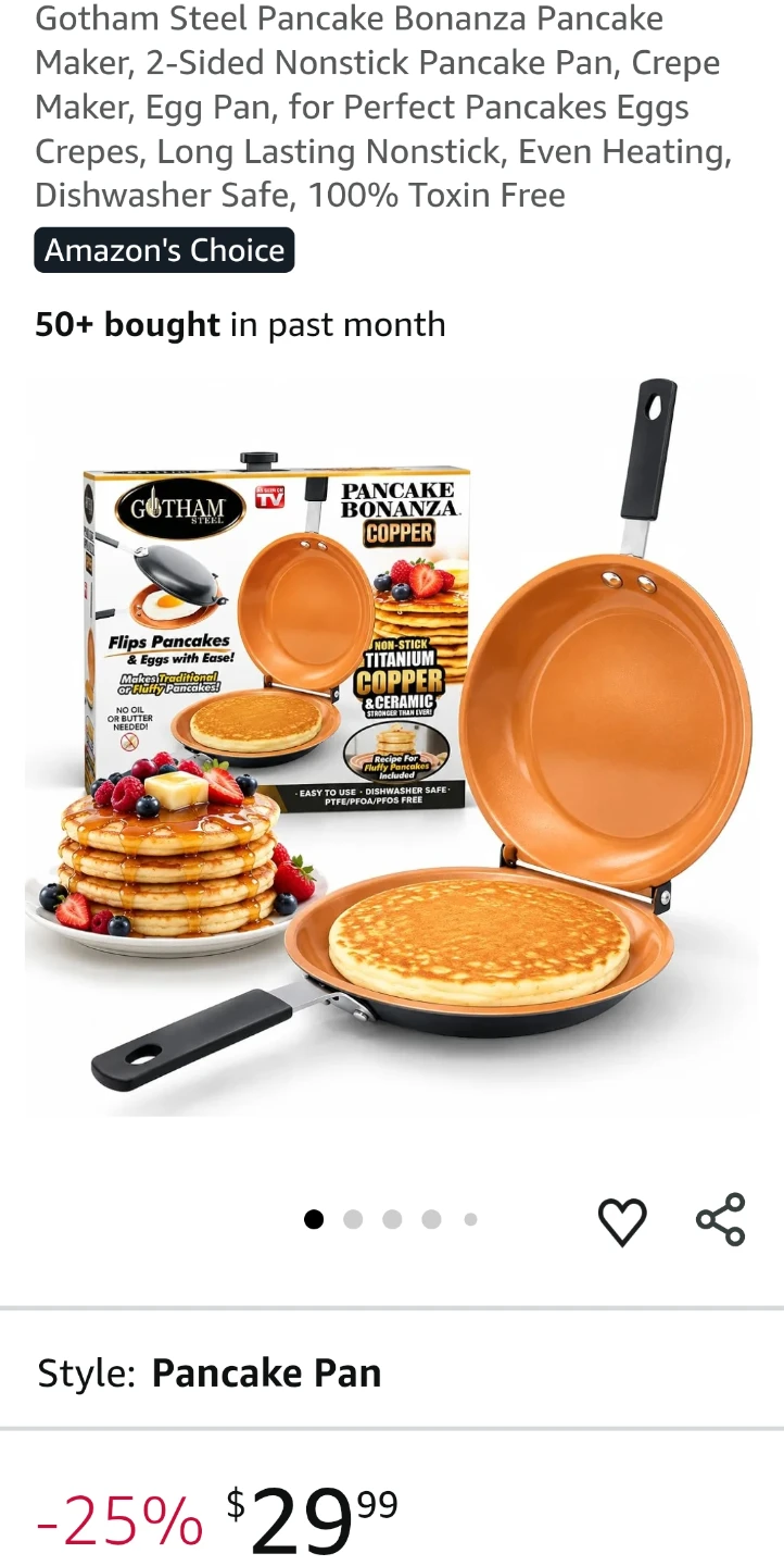 Gotham Steel Pancake Bonanza Pan - photo 2