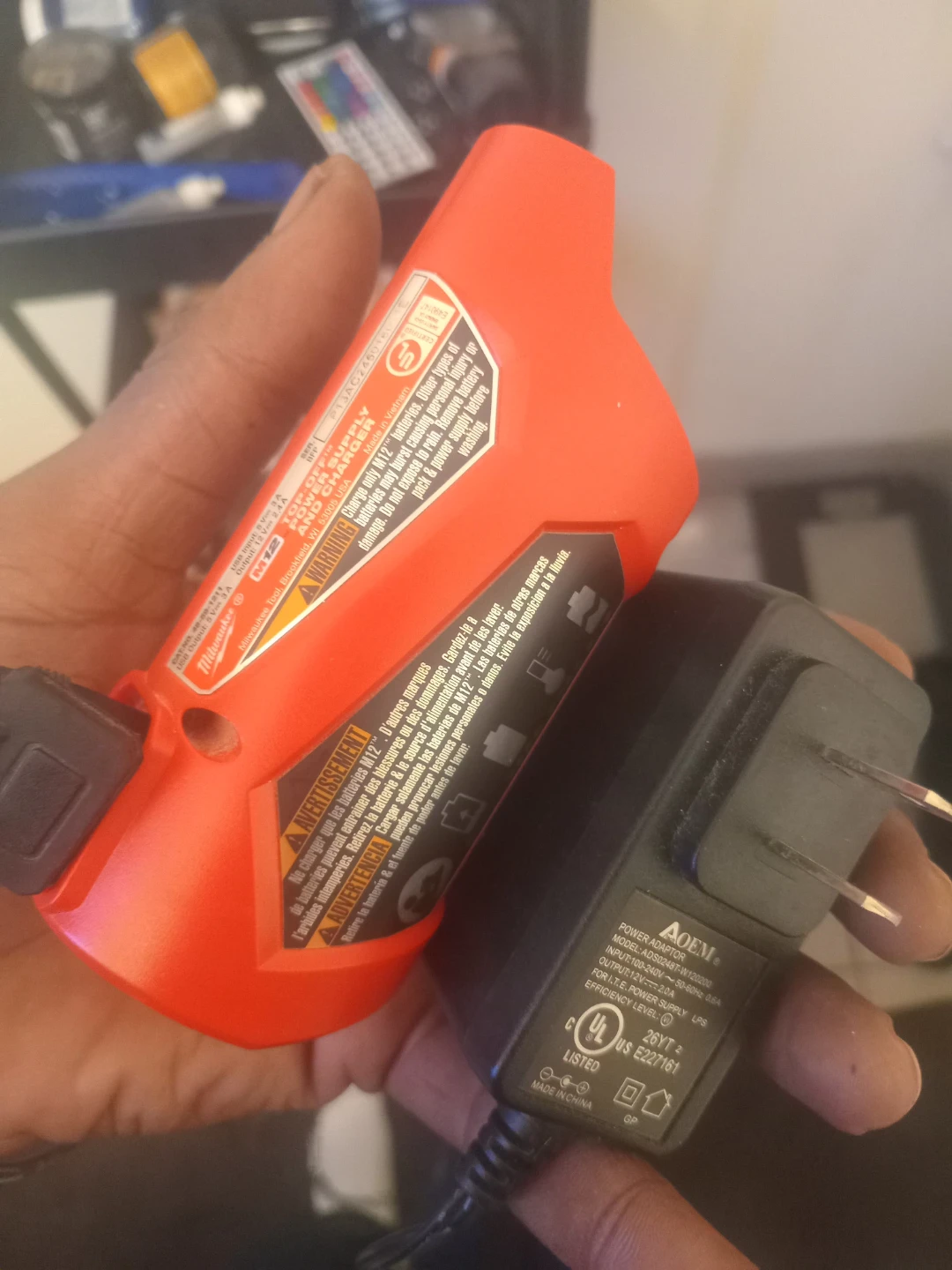 Milwaukee m12 charger and power supply