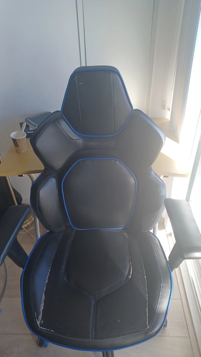 Black and Blue Gaming Chair - photo 2