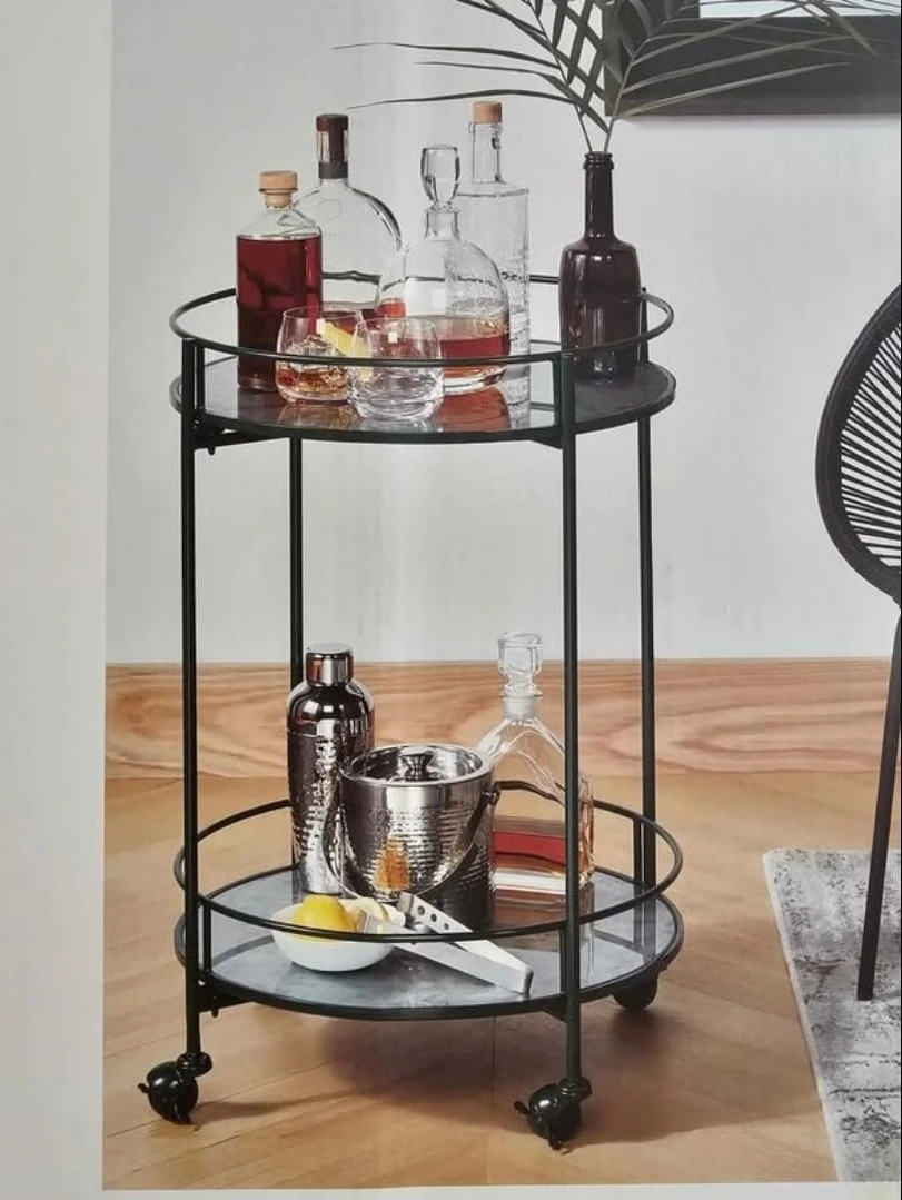3B Studio Rolling Bar Cart