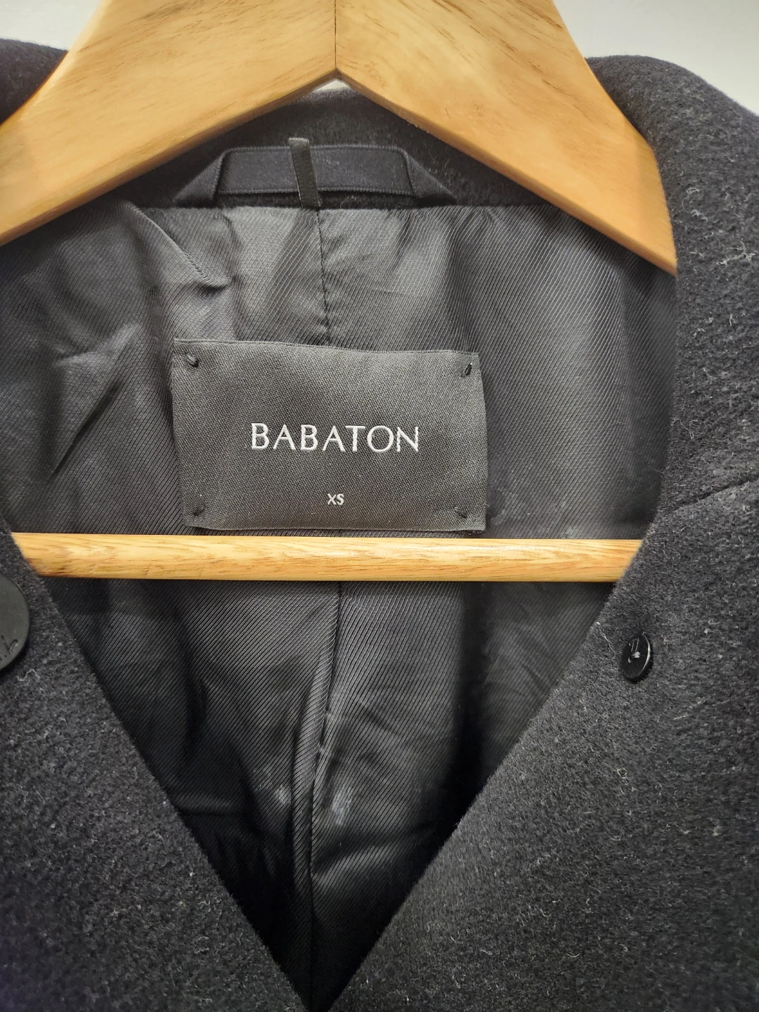 Babaton Black Wool Cashmere Blend Coat - photo 2