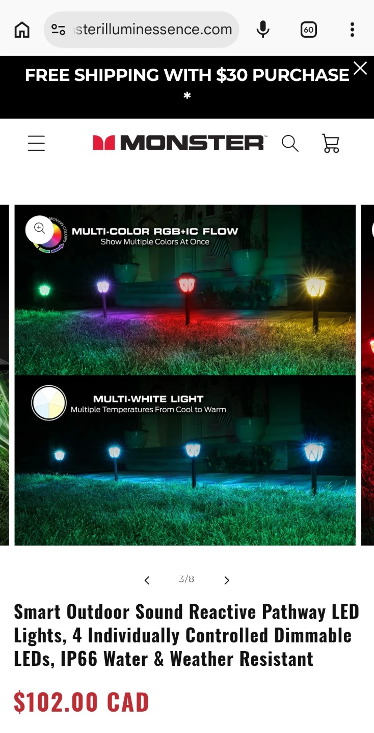 Monster Smart Outdoor Pathway LED Lights - photo 4