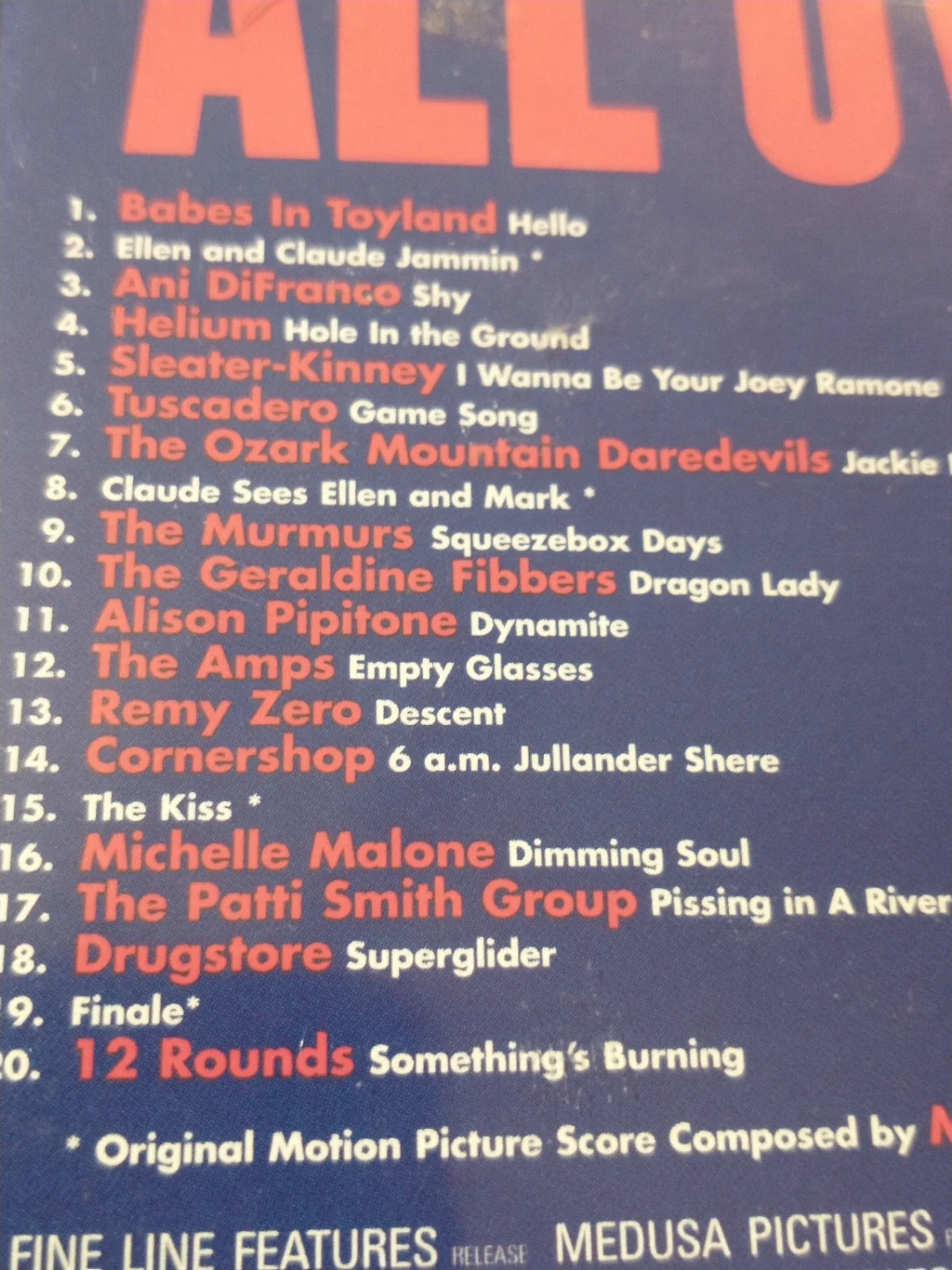 All Over Me Original Motion Picture Soundtrack Great CD - photo 5