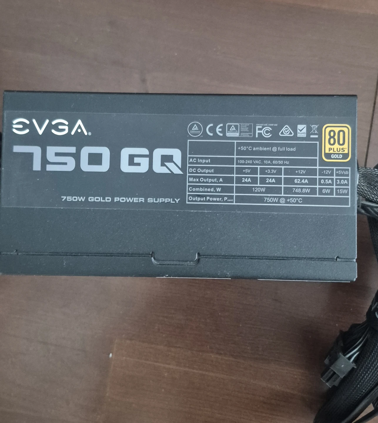Evga 750W Gold+ GQ Power Supply