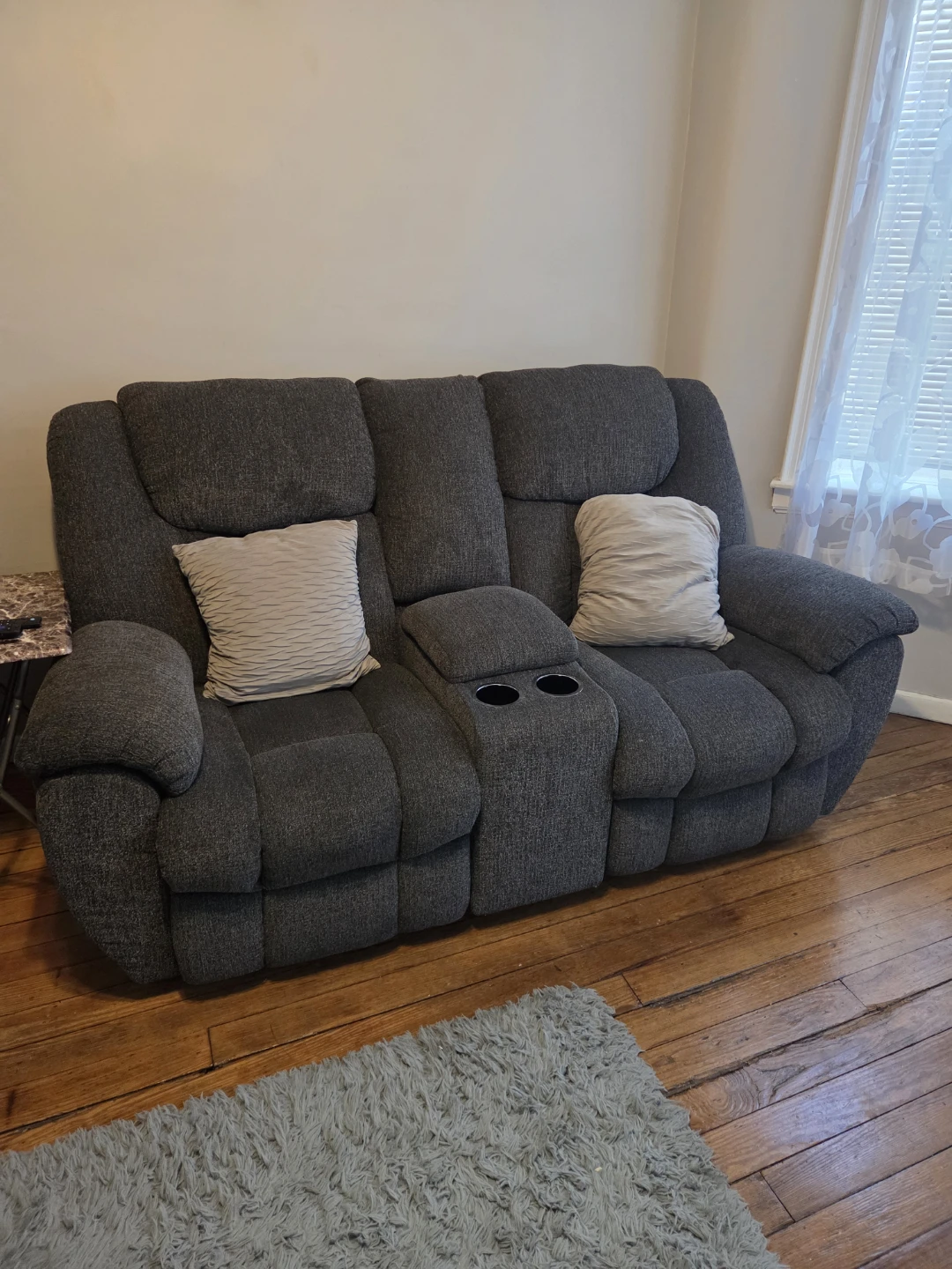 Gray Reclining Sofa and Loveseat Set - photo 2