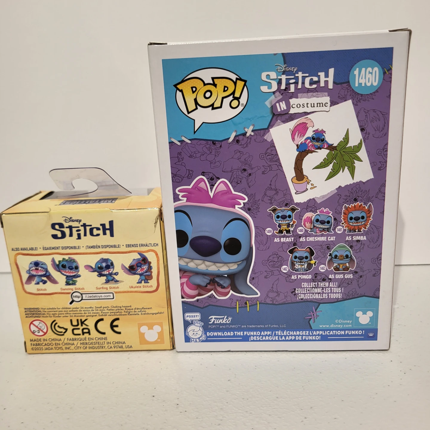 Funko Pop Stitch as Cheshire Cat and Jada Metalfigs - photo 2