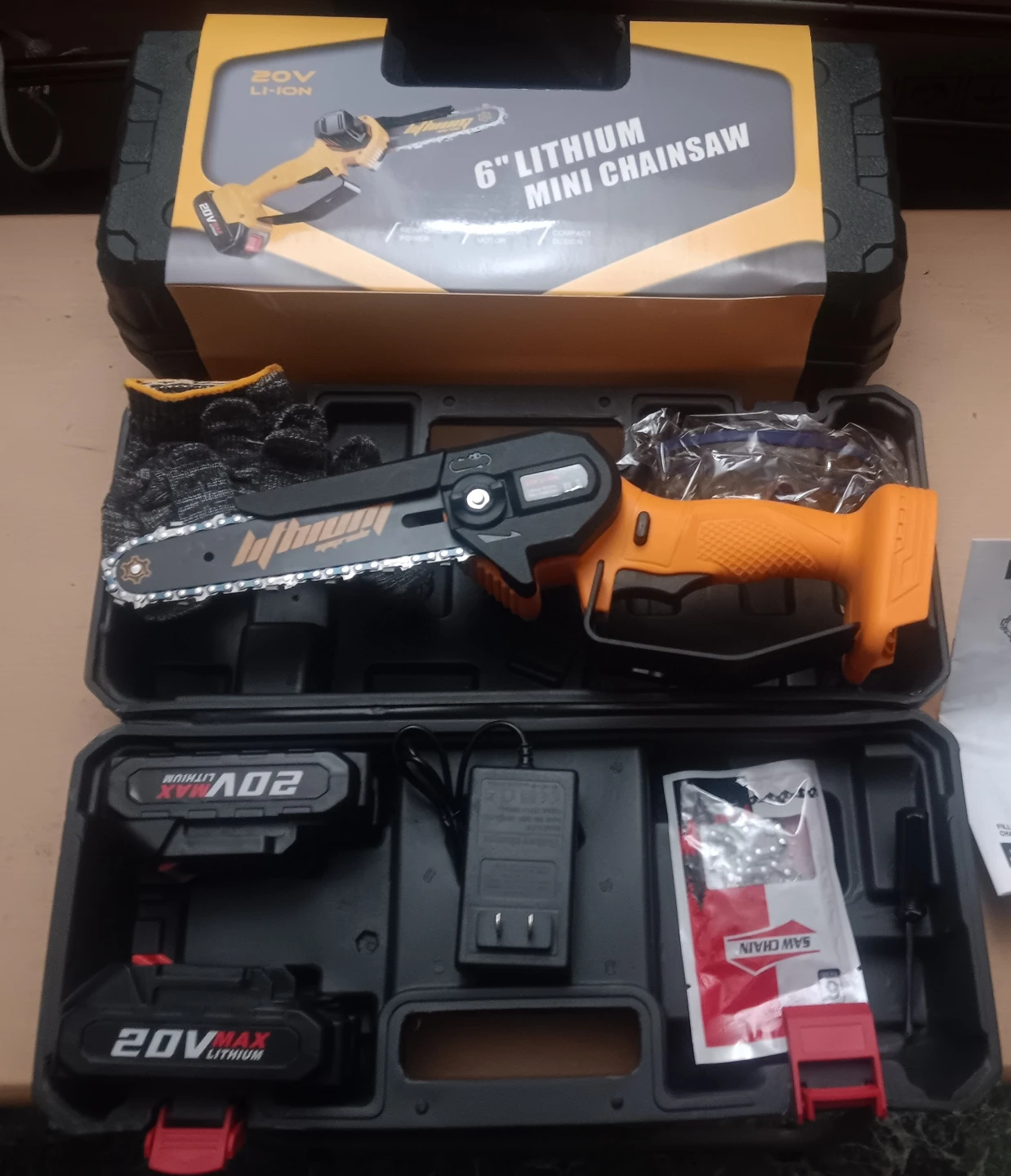 6 Inch Lithium Mini Electric Chainsaw (EACH)