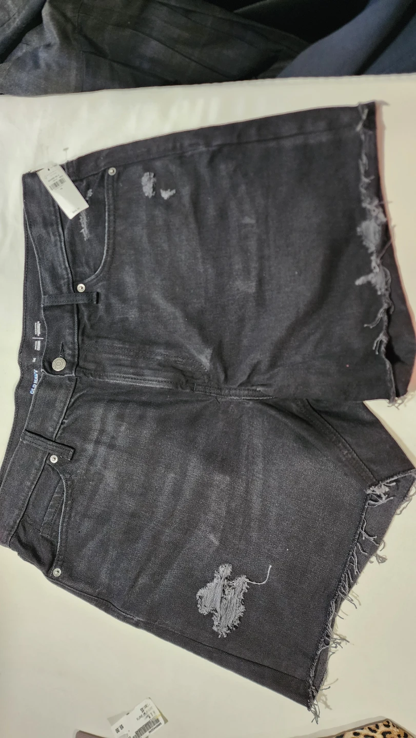 Old Navy High-Rise Slouchy Straight Jean Shorts - photo 2