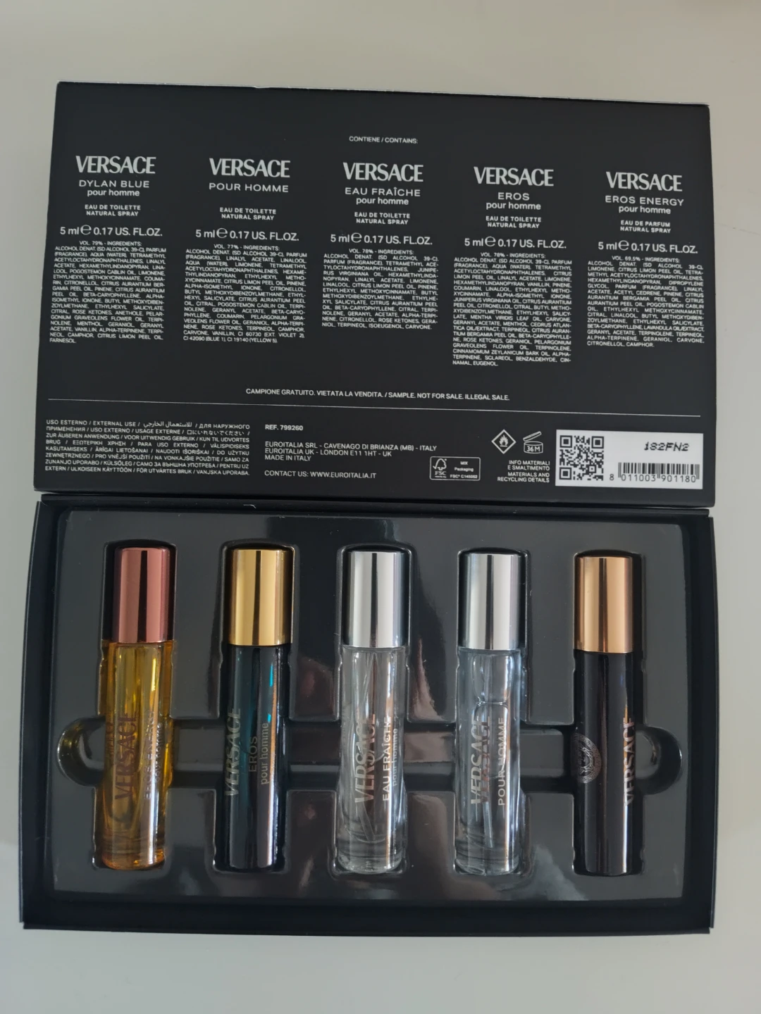 BN Versace Men's Fragrance Mini Collection - 5 Pack - photo 2