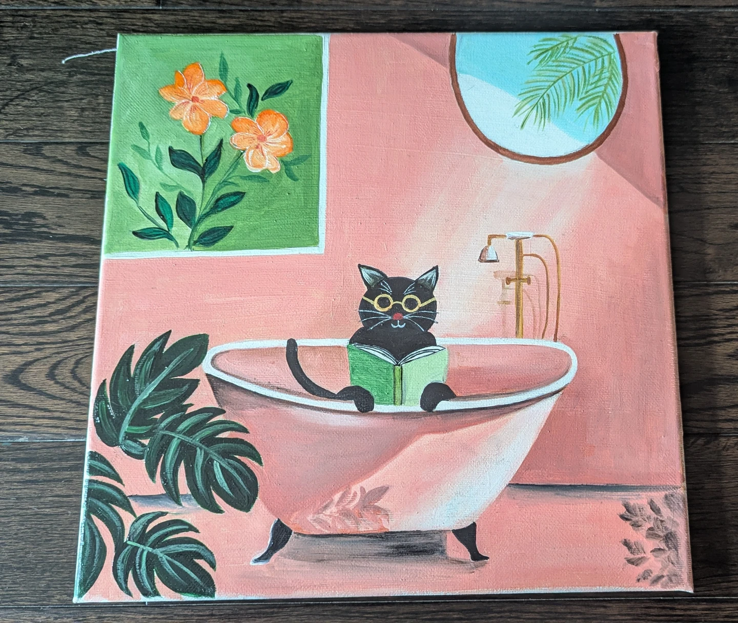 Set of Two Cat Art Canvases - photo 3