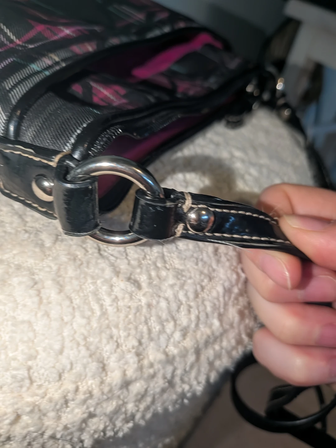 Coach Plaid Print Shoulder Bag - photo 3