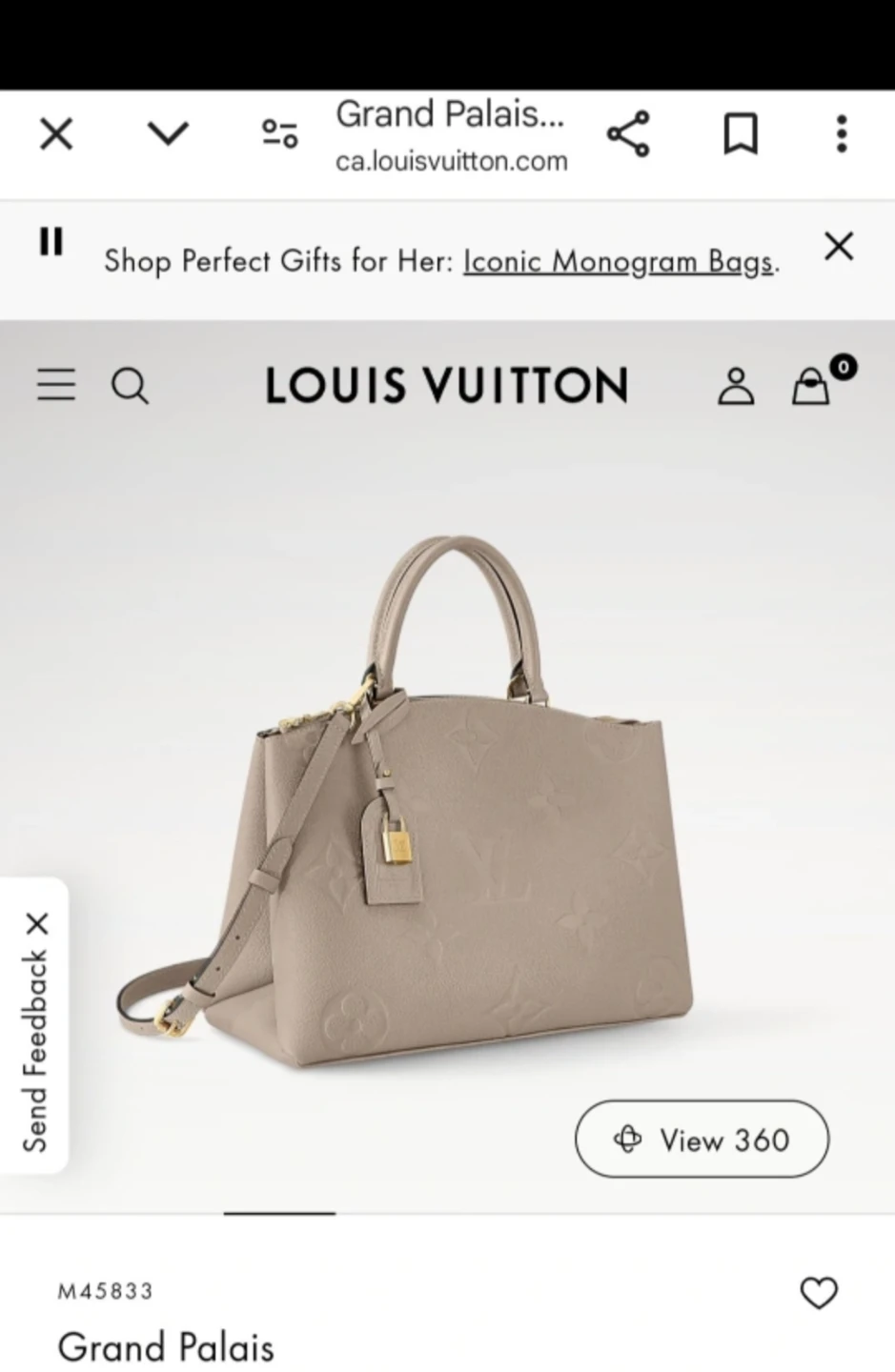 Louis Vuitton Grand Palais Bag - photo 4