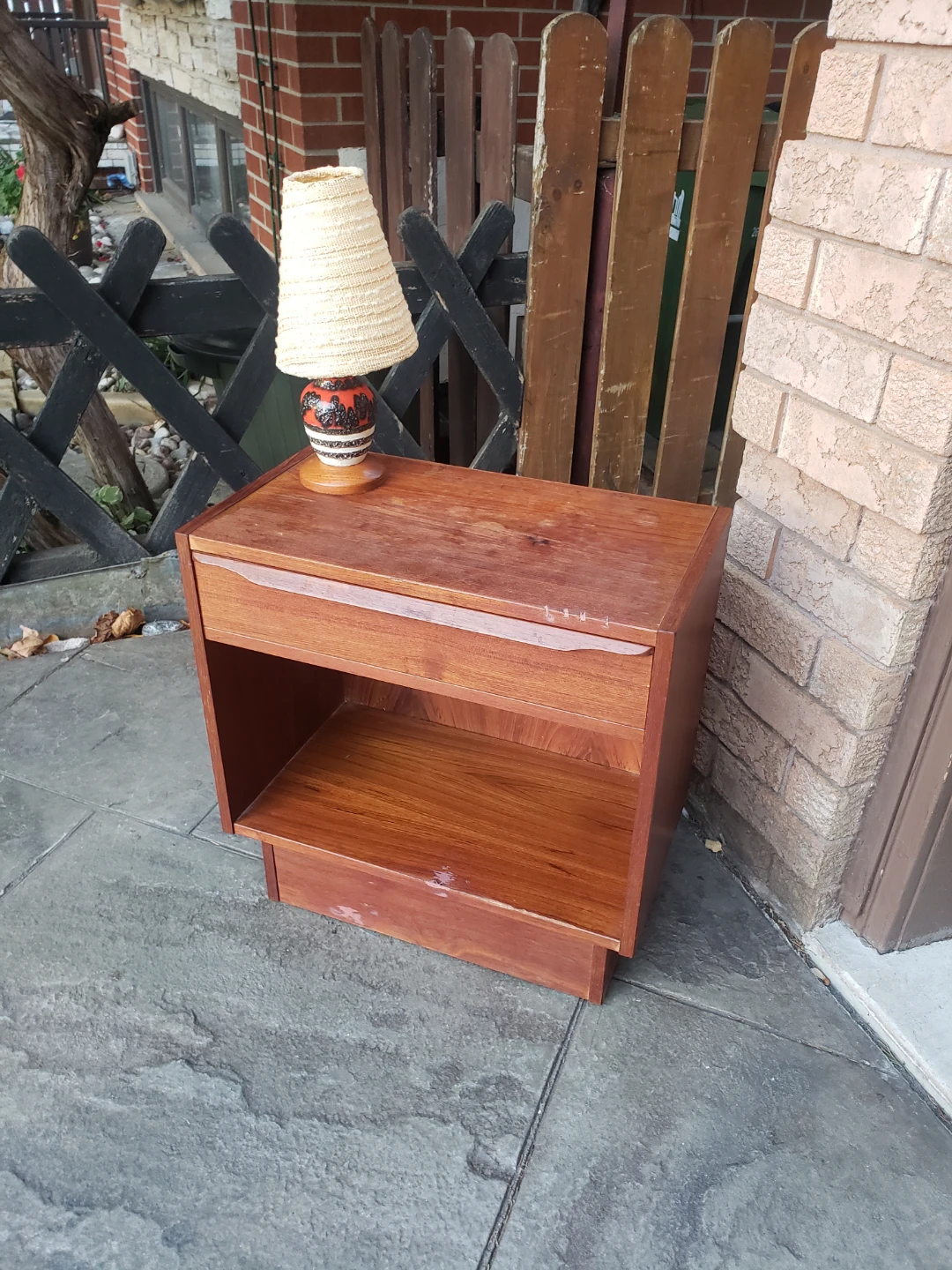 Mid-Century Modern Teak Nightstand