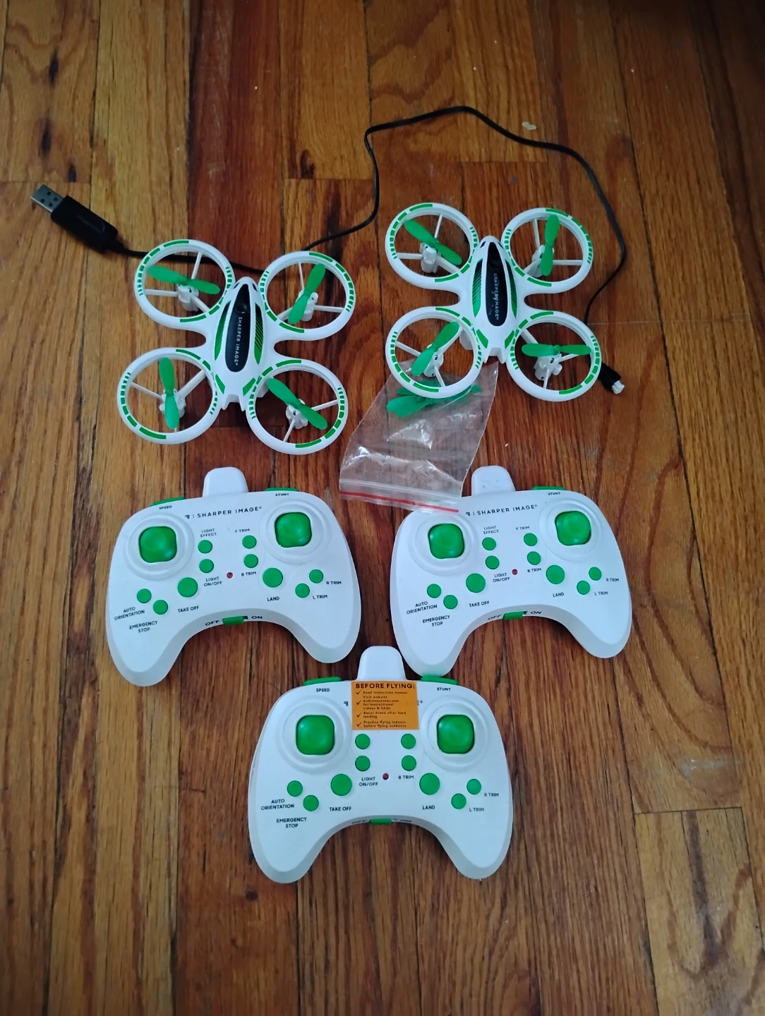 Sharper Image RC Drones with Controllers