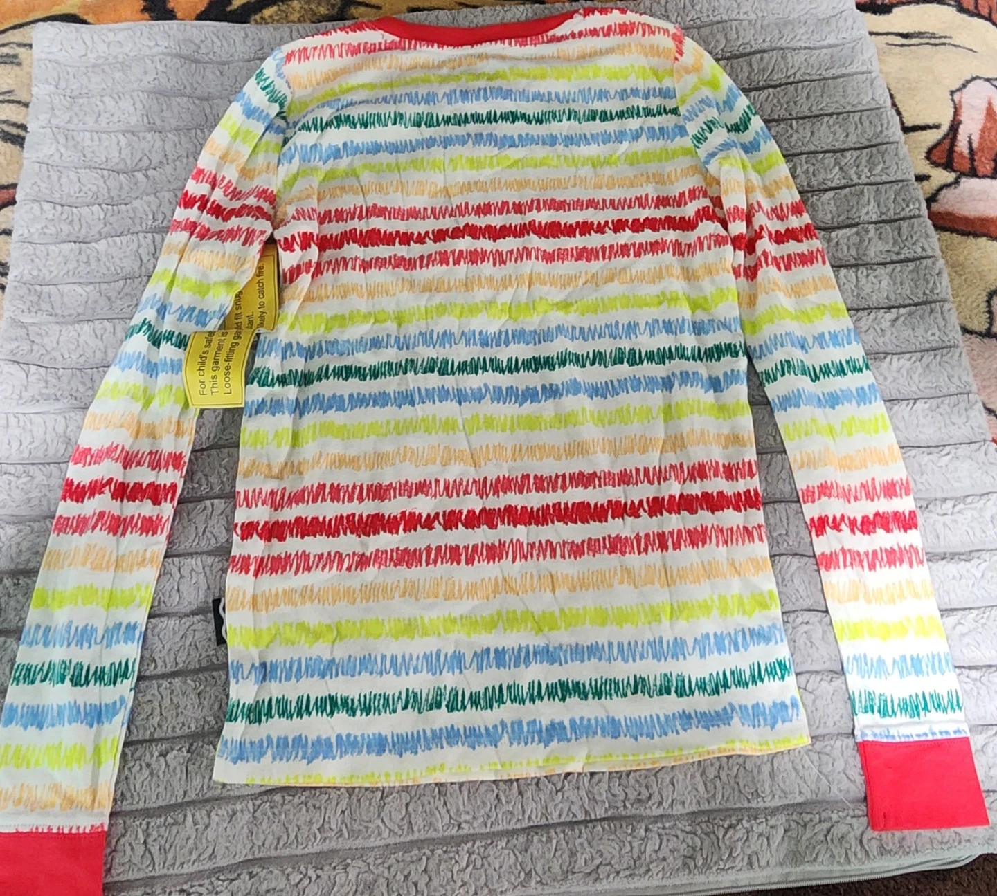 New Crayola x Kohls Striped Kids Long Sleeve Shirt Size 12 - photo 2