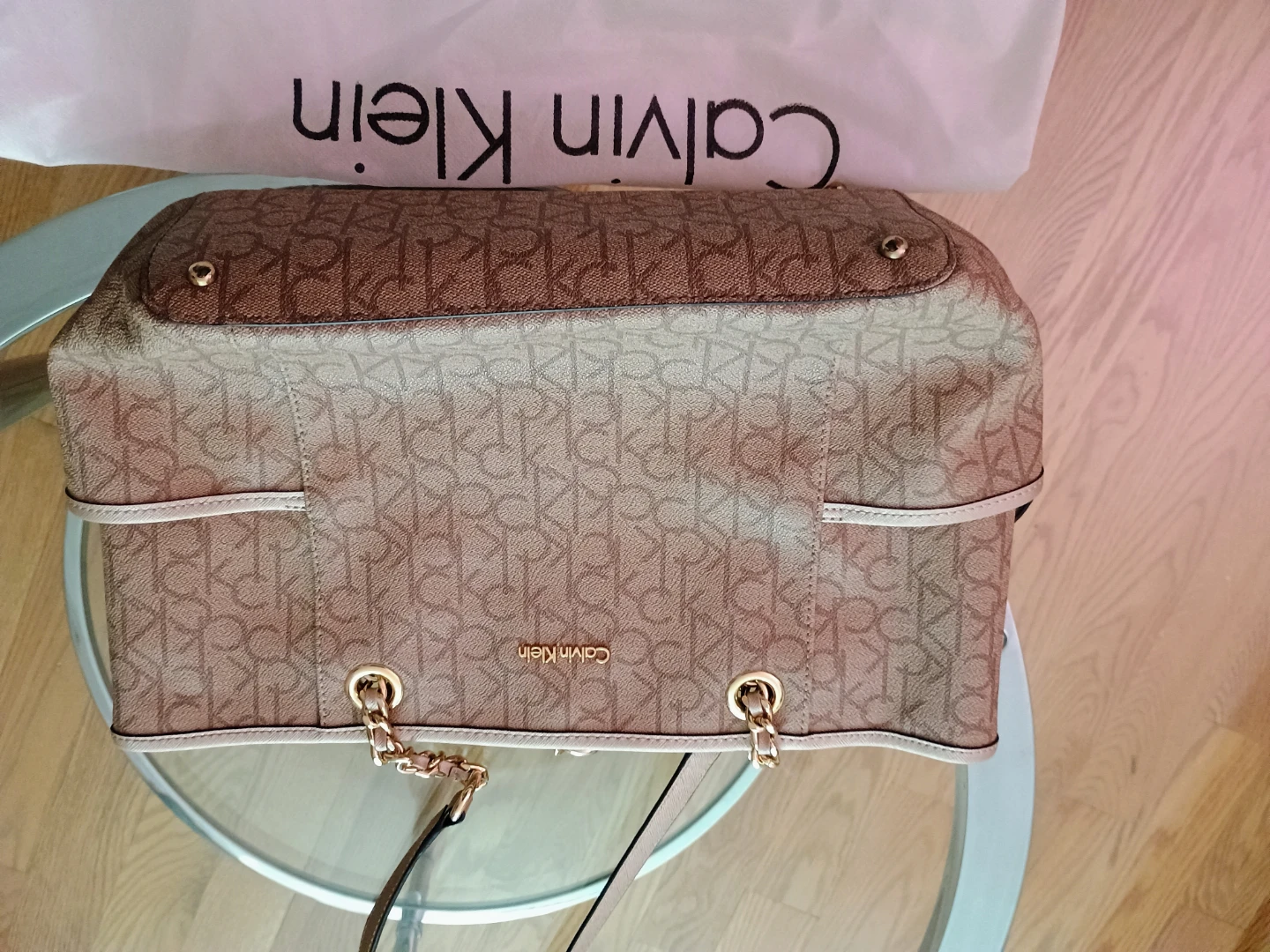 Calvin Klein monogram tote bag