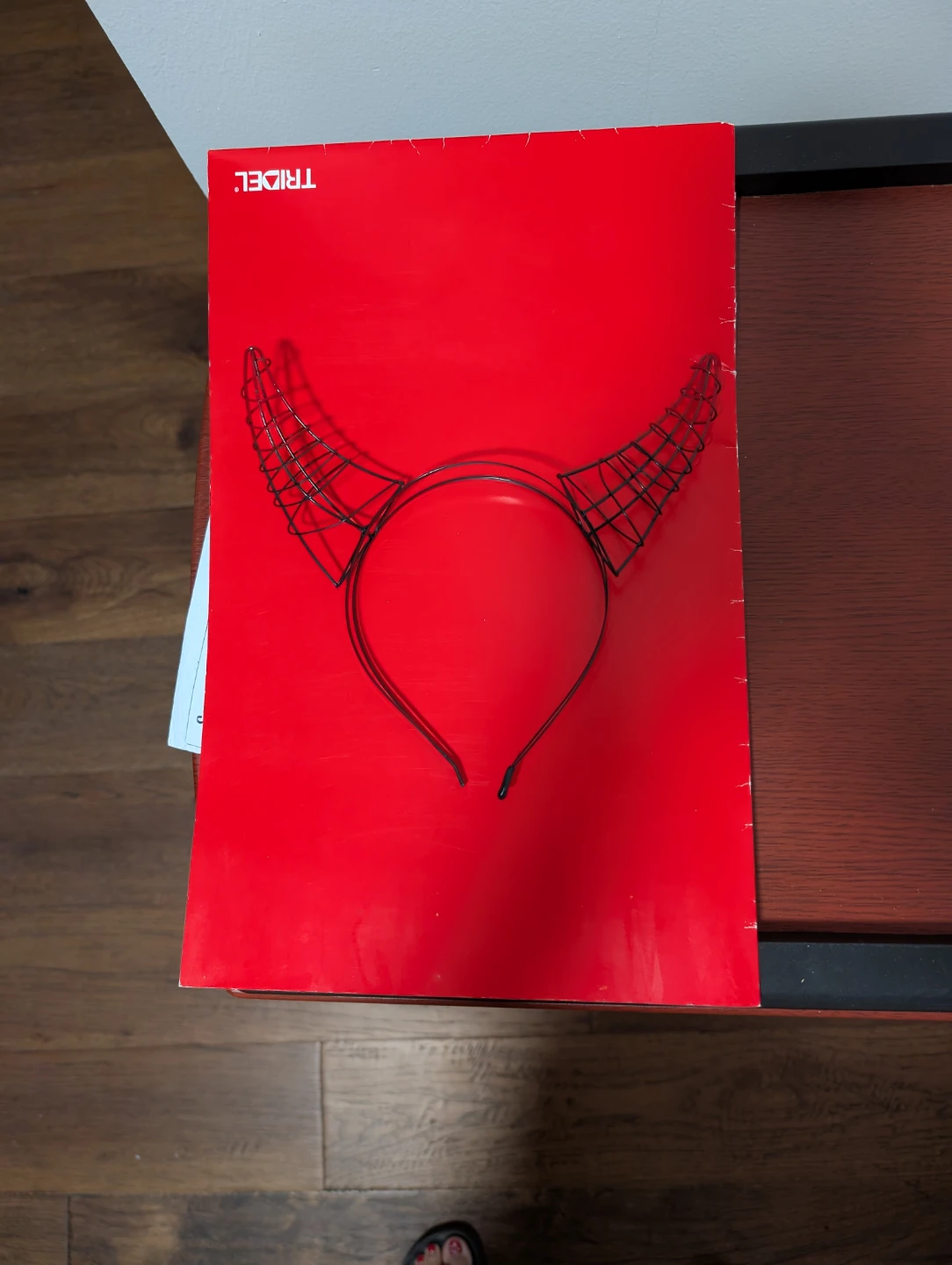Black Wire Devil Horn Headband