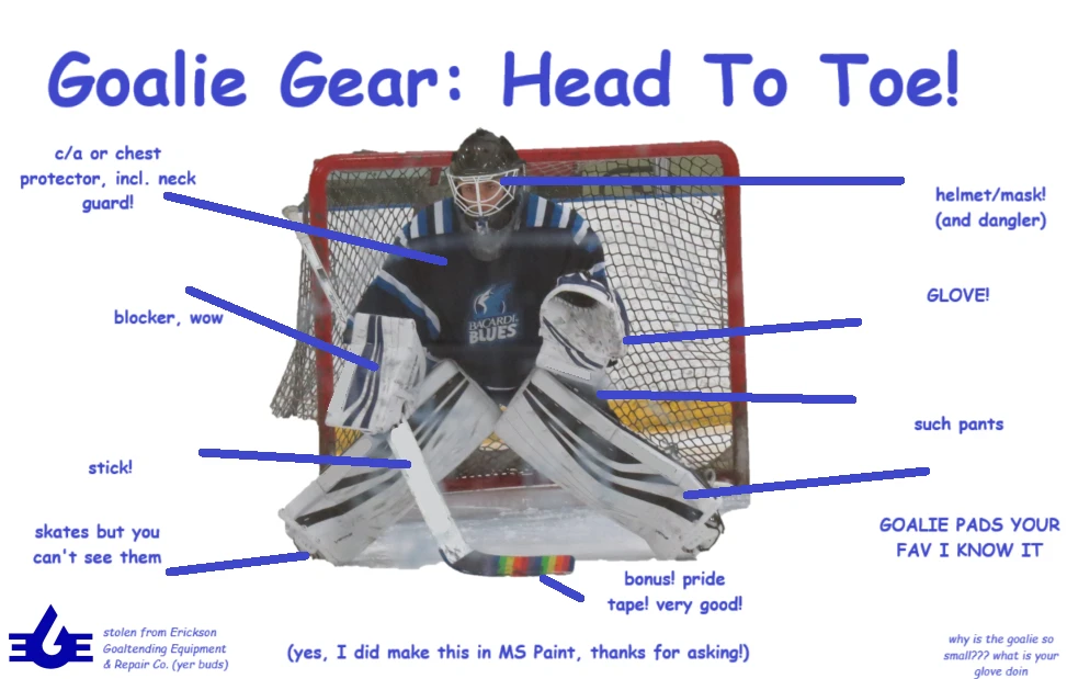 Looking for goalie gear donations for my son