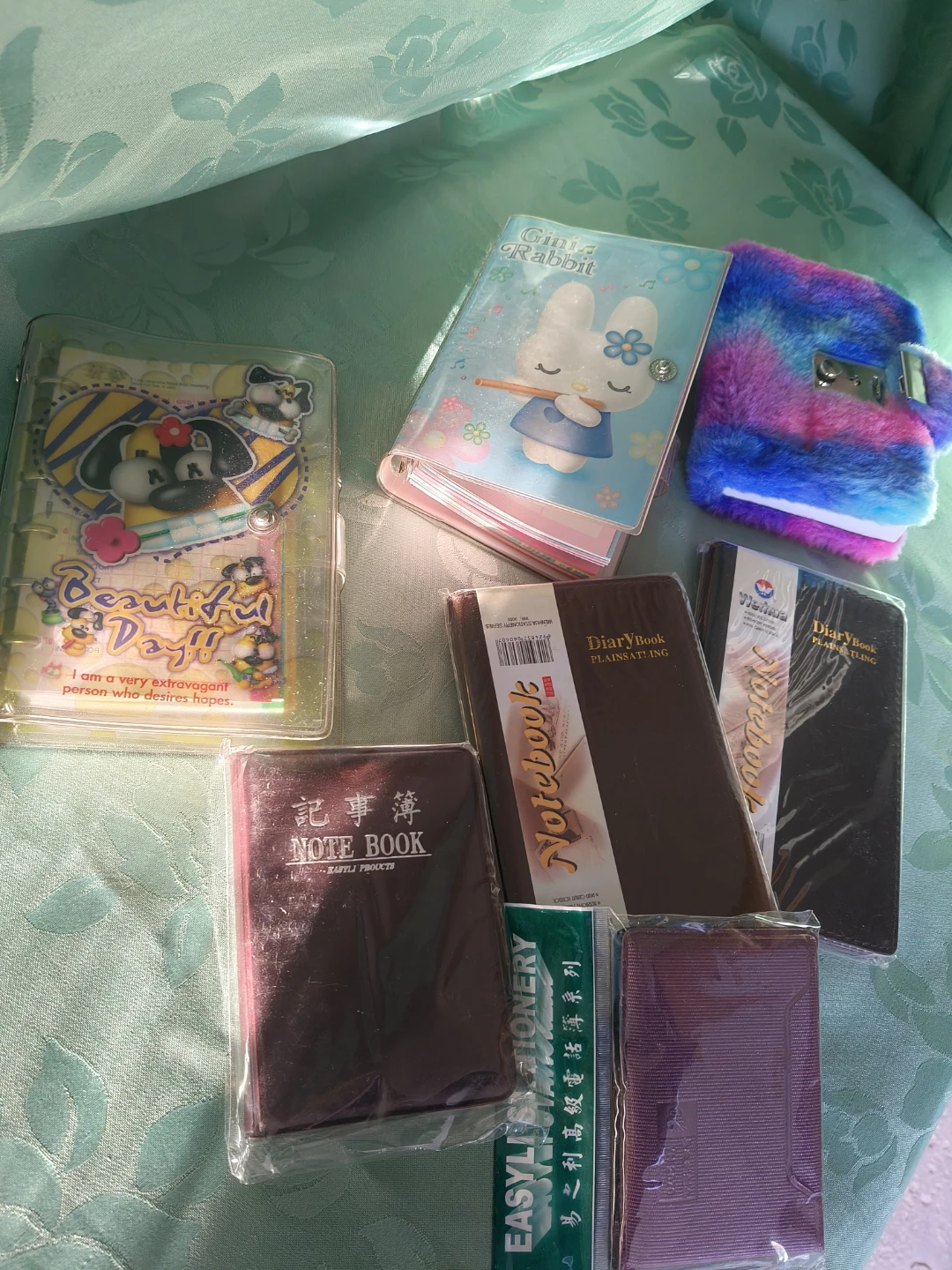 Set of 7 assorted notebooks and diaries