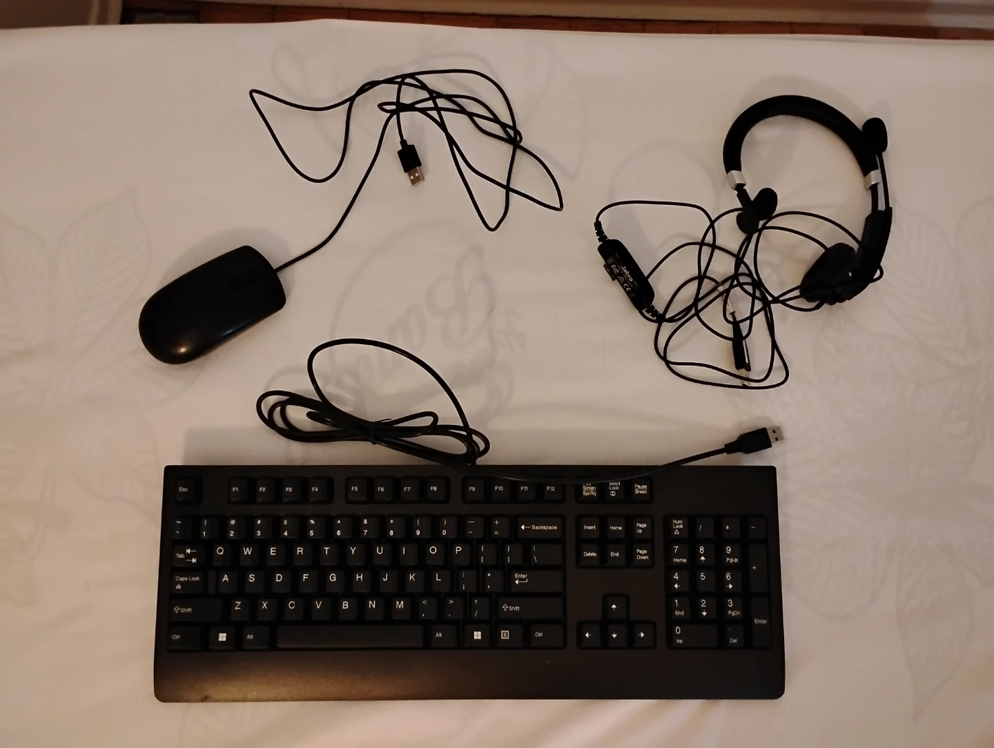 All New Lenovo Keyboard, Mouse, and Jabra Headset Bundle